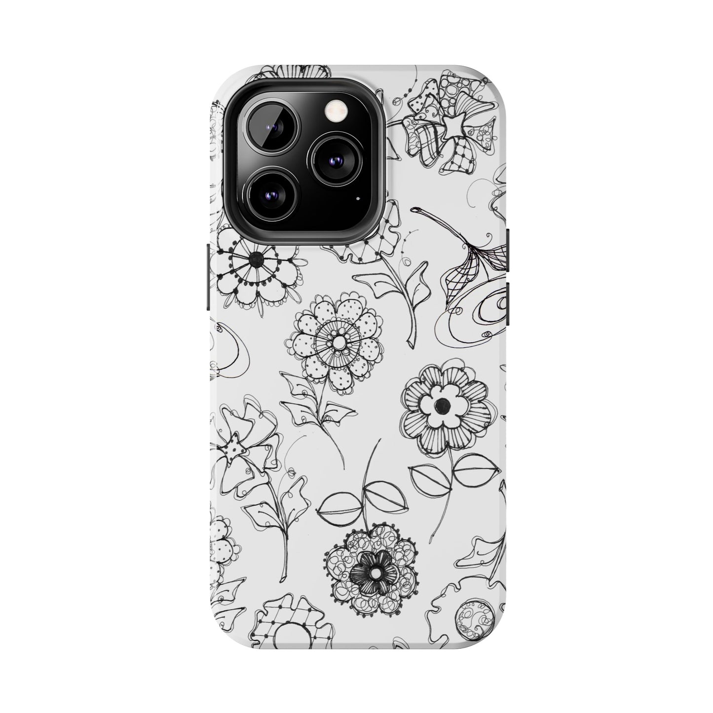 Paper Posies White Phone Case