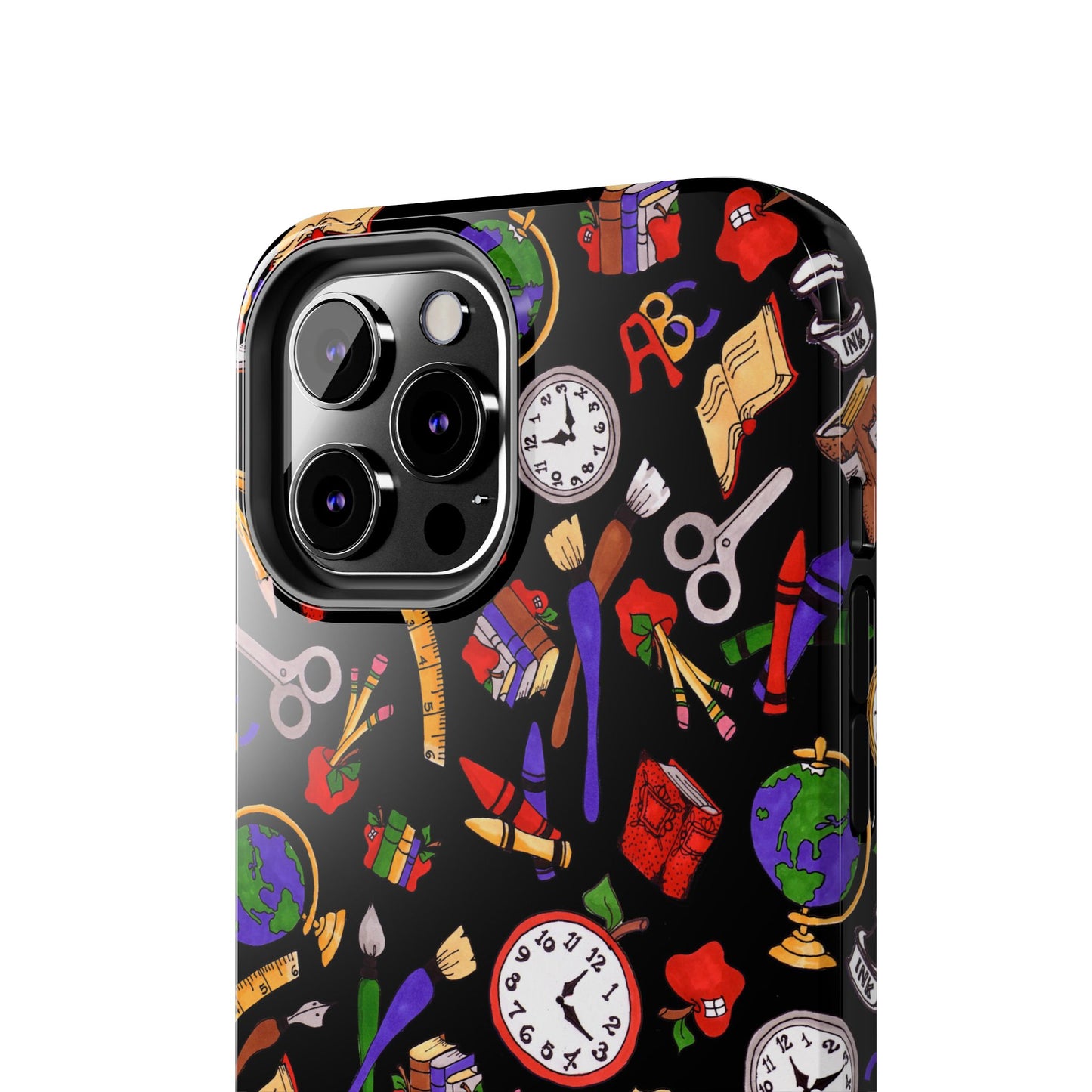 School Stuff Black Phone Case