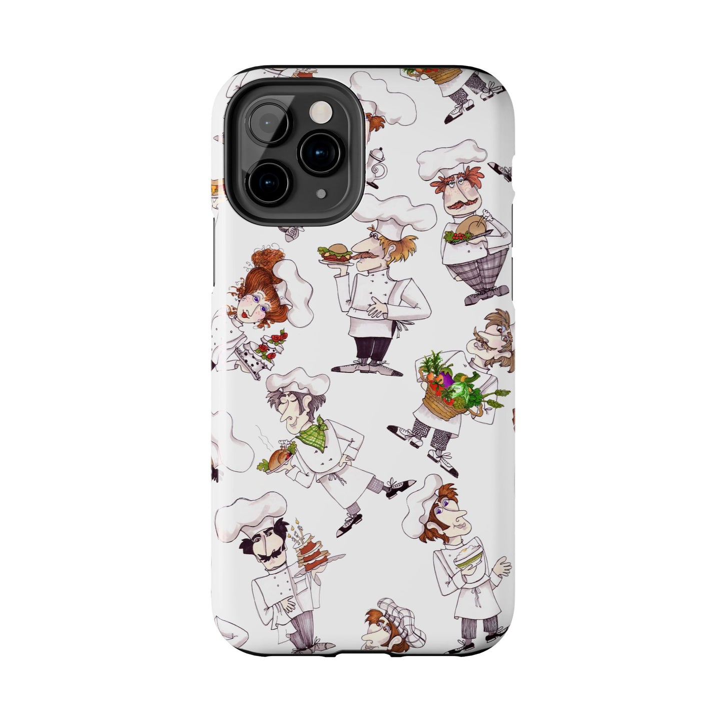 Tossed Chefs White Phone Case