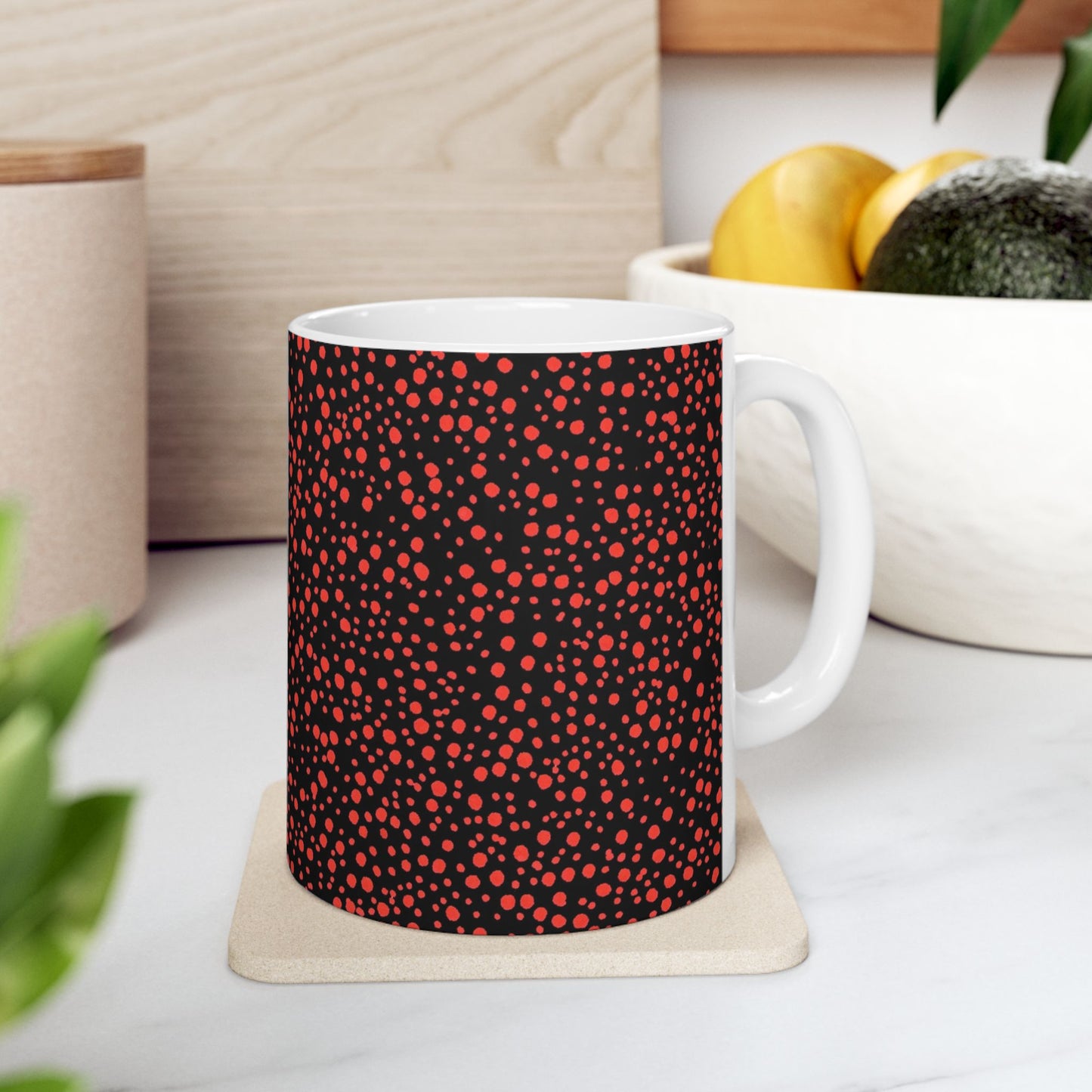 Confetti Black / Red Cup