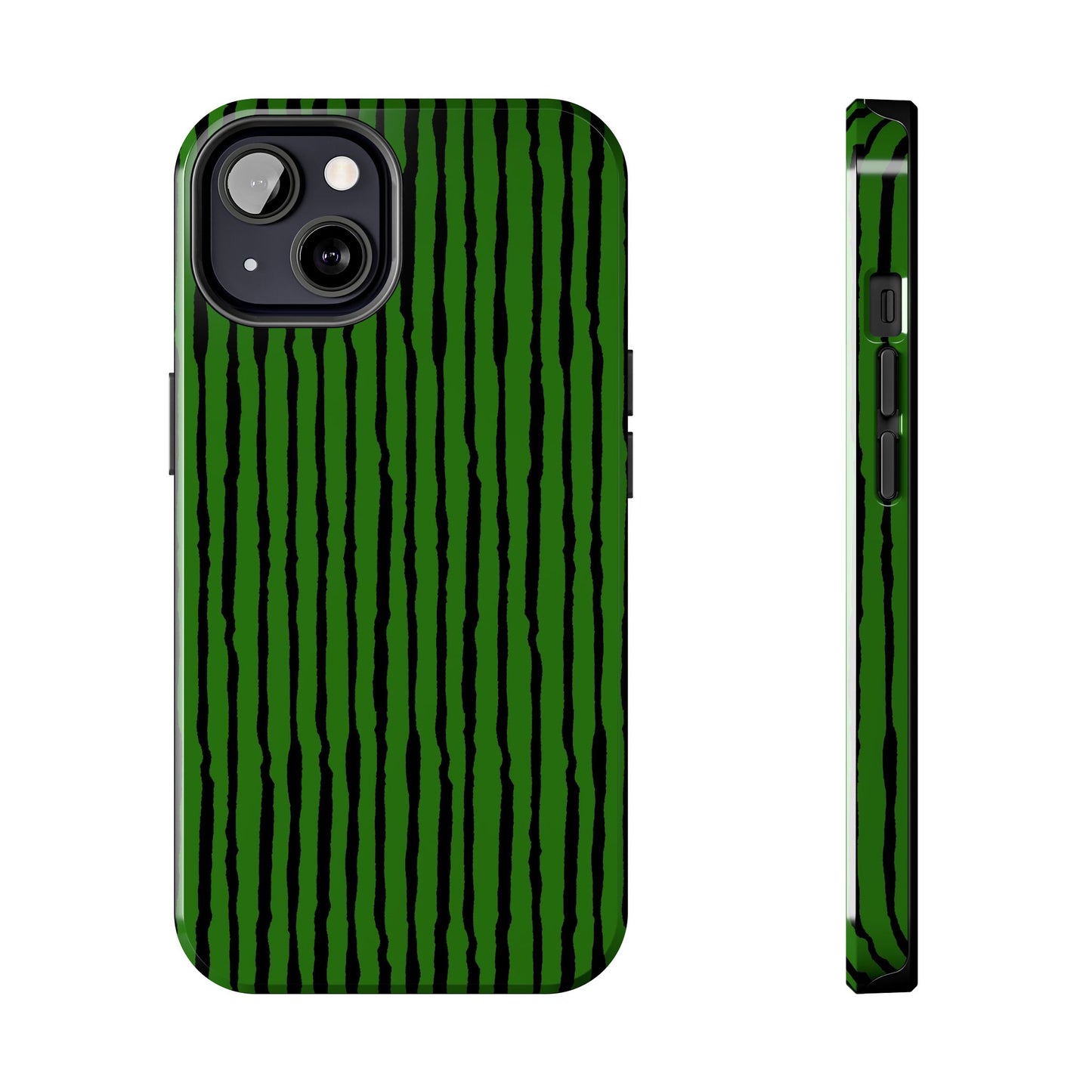 Sorta Stripe Green / Black Phone Case