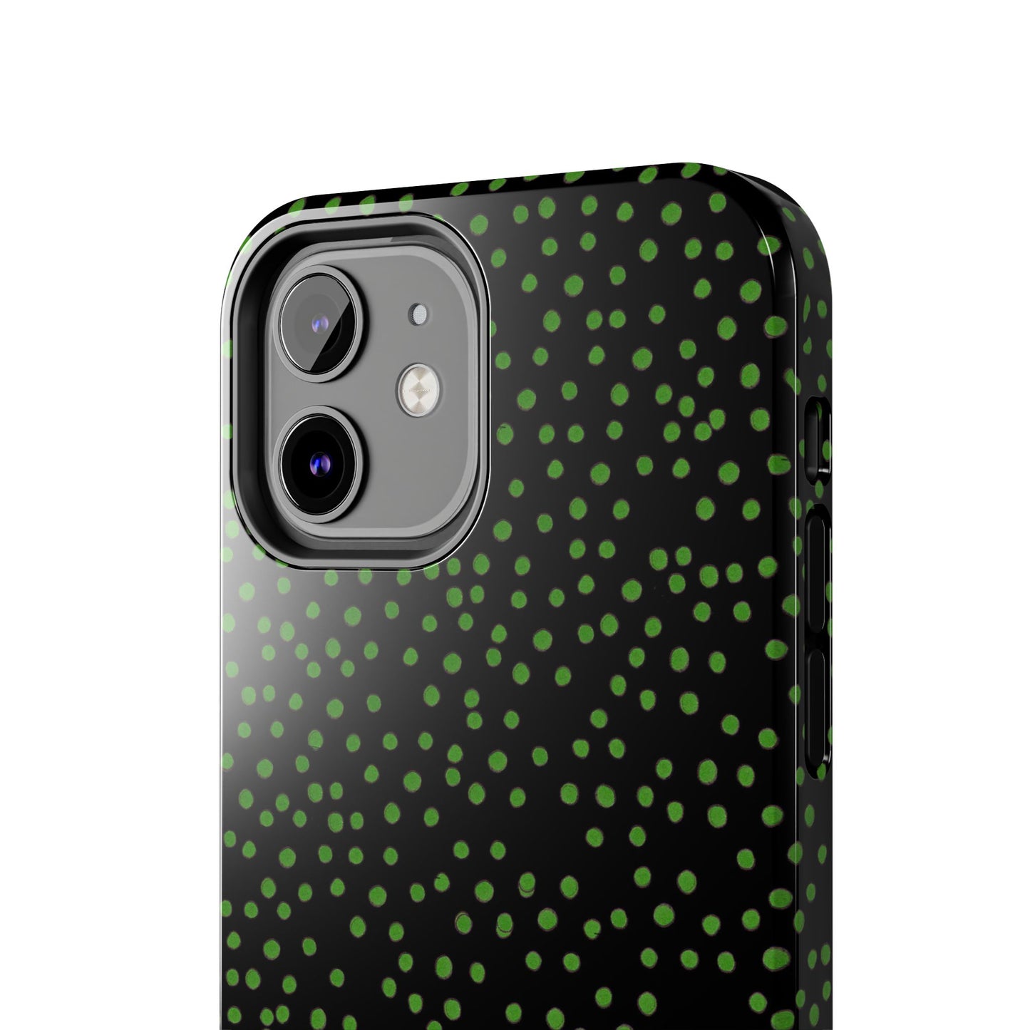 Dinky Dots Black / Green Phone Case