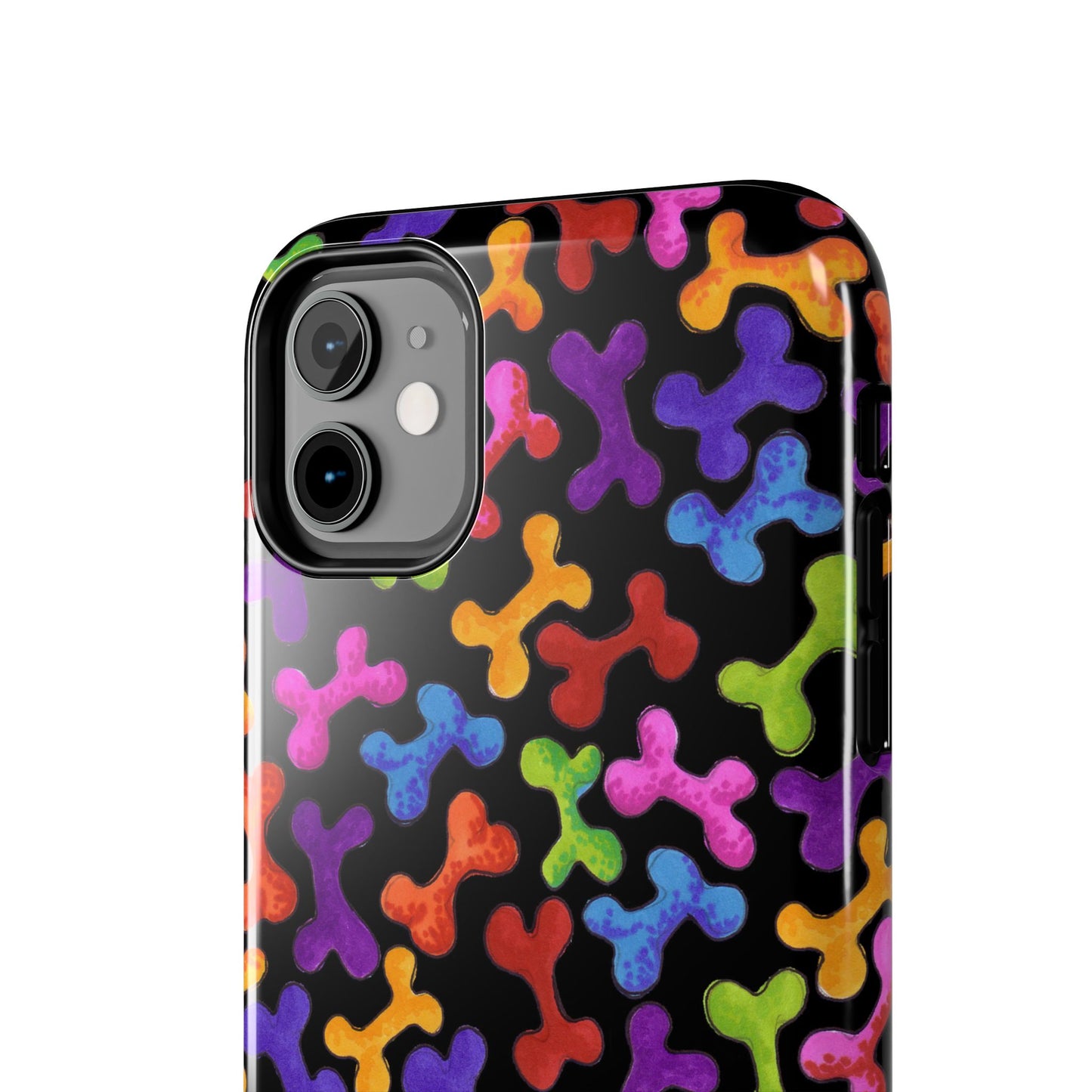 Fancy Bones Black / Multi Phone Case