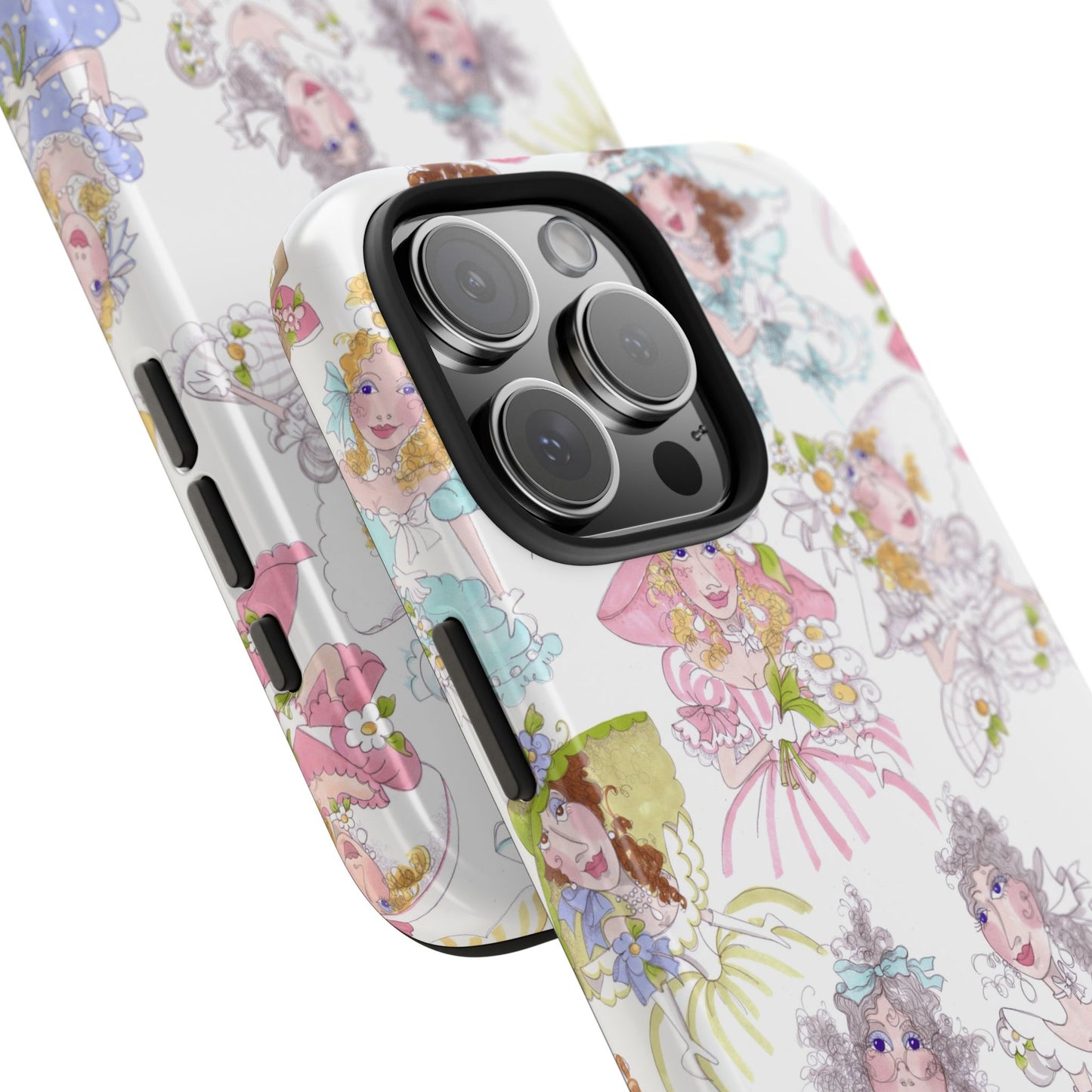 Tossed Belles White Phone Case