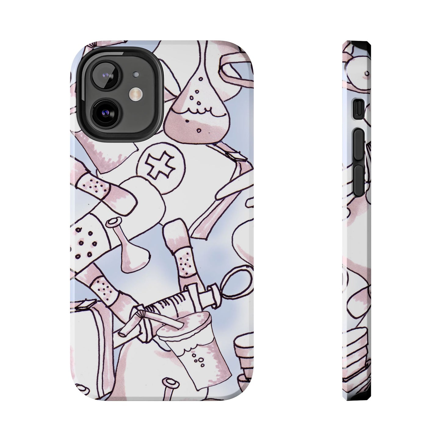 Med Stuff Blue Phone Case