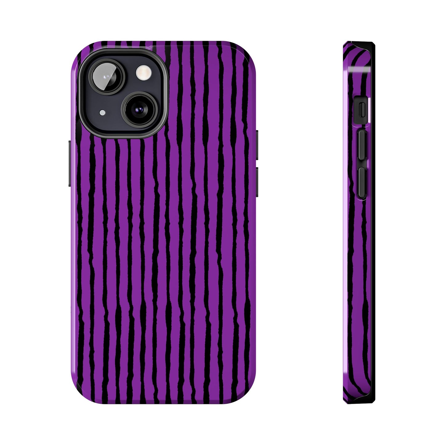 Sorta Stripe Purple / Black Phone Case