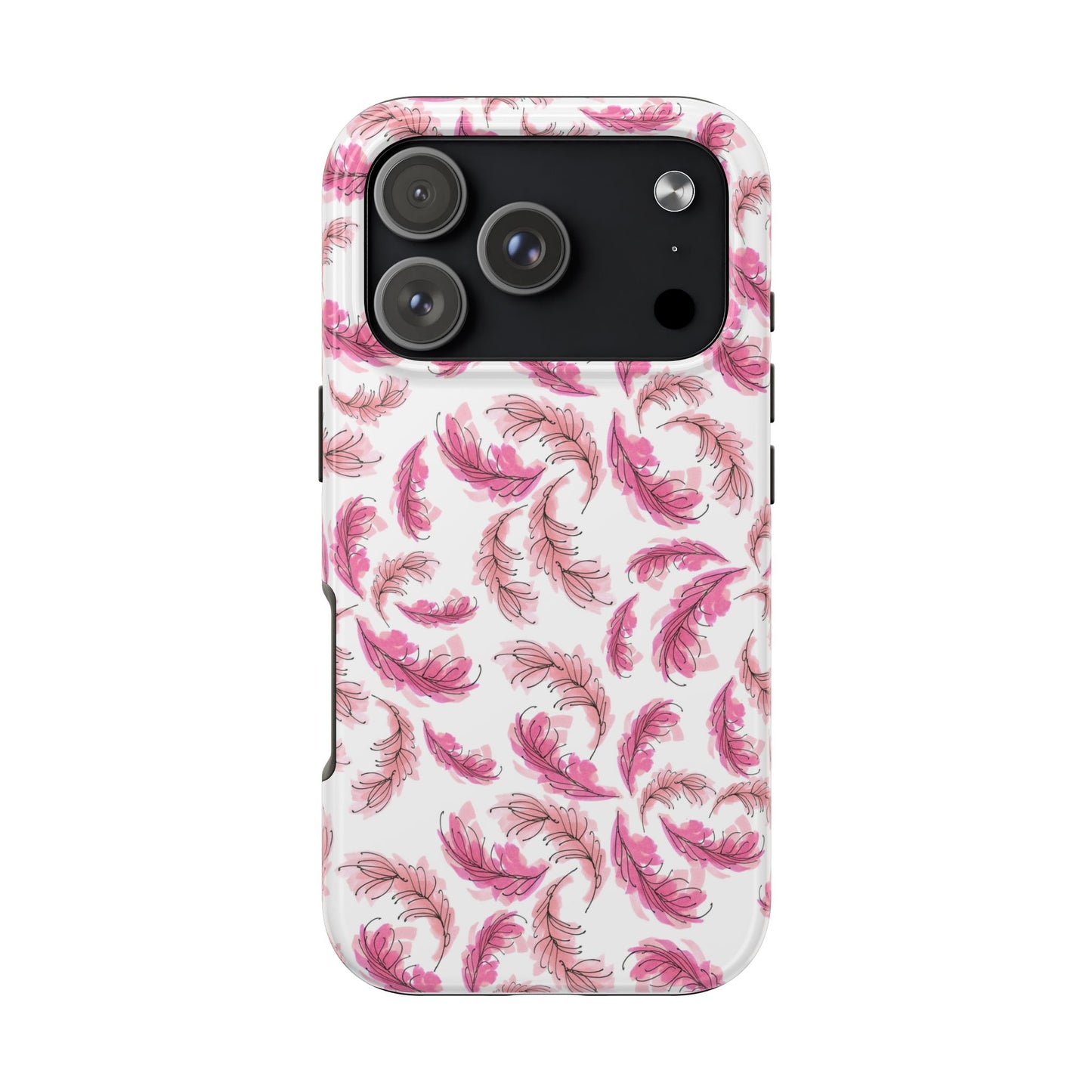 Flam Feathers White Phone Case