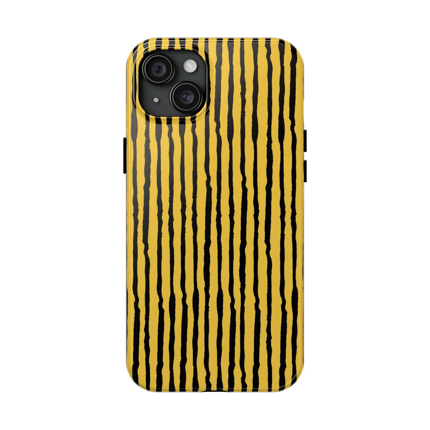 Sorta Stripe Yellow / Black Phone Case