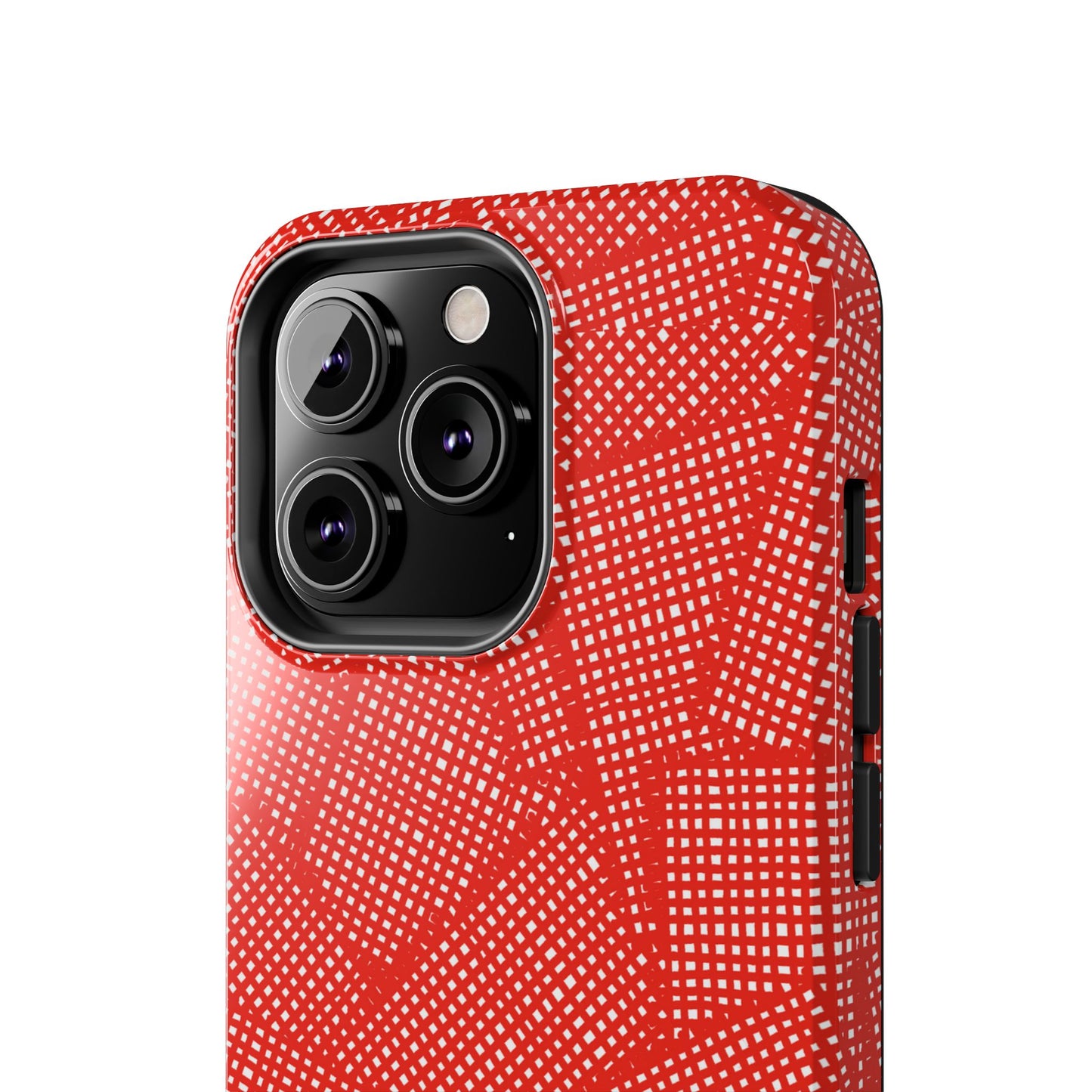 Check Patch Large Red Phone Case