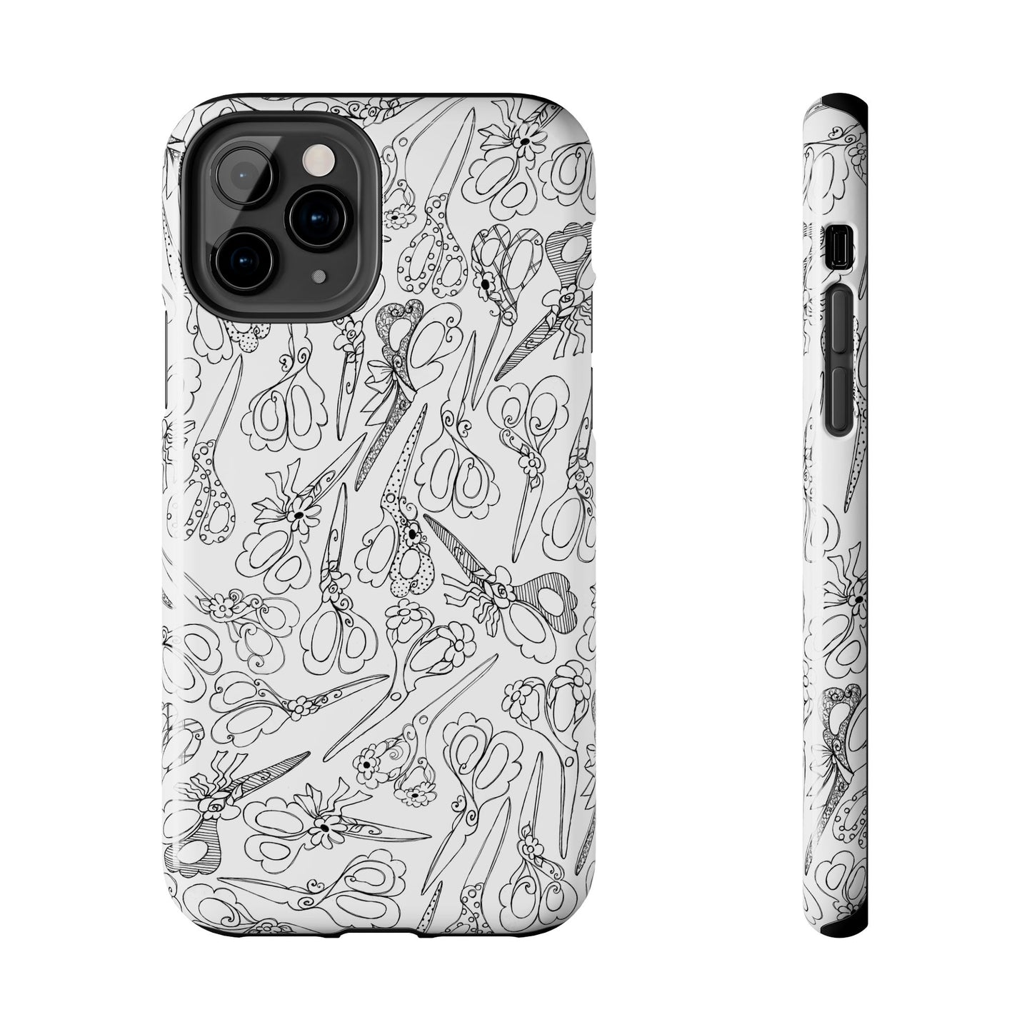 Scissor Blizzard White Phone Case