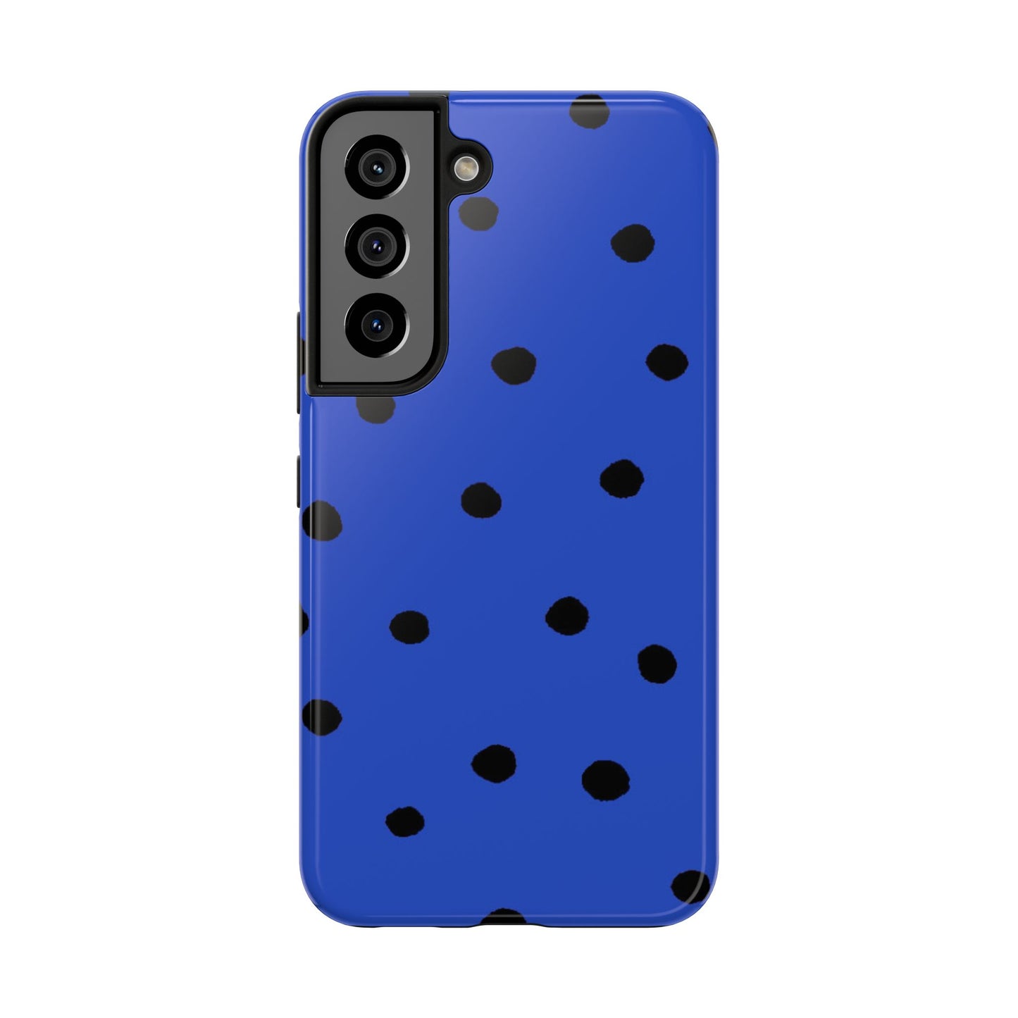 Dinky Dots Blue / Black Phone Case