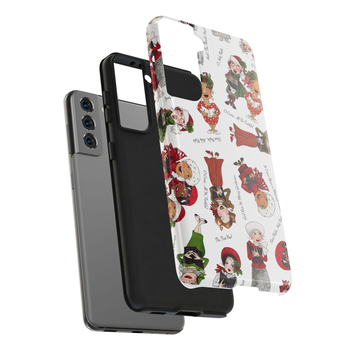 Tossed Carolers Phone Case