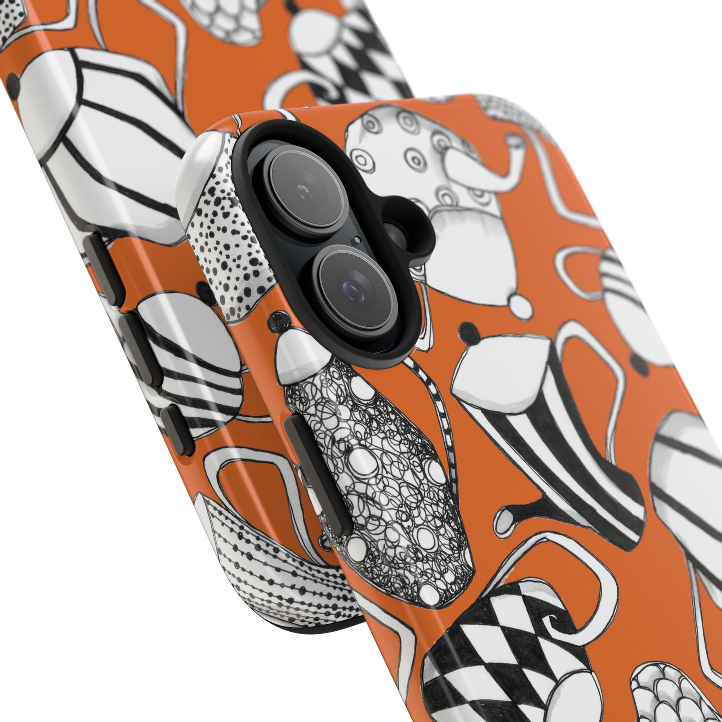 Coffee, Tea Anyone? Orange Phone Case