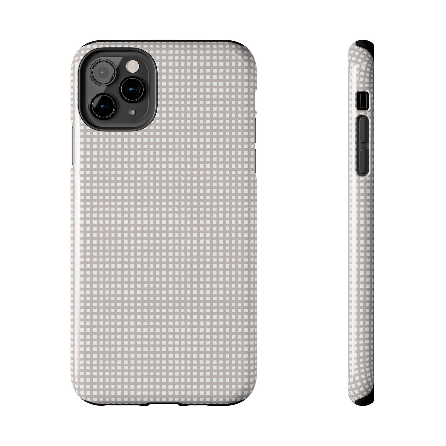 Chipper Check Gray Phone Case