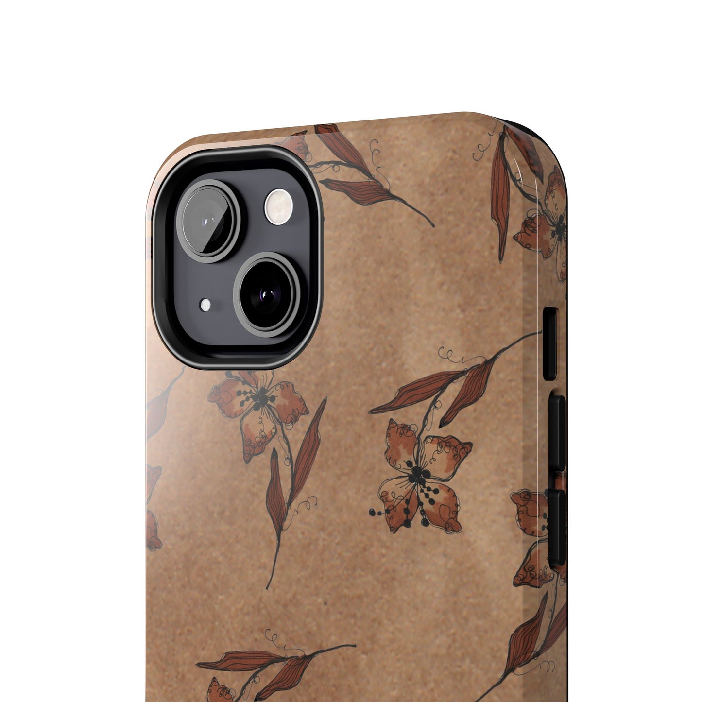 Brown Buds Phone Case