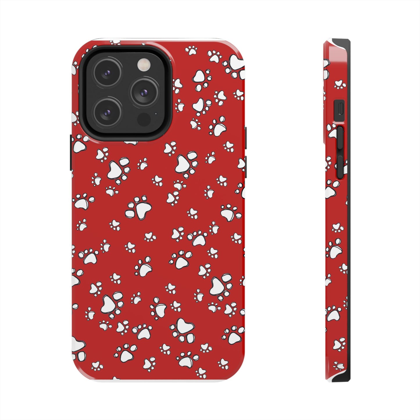 Paw Flakes Red Phone Case