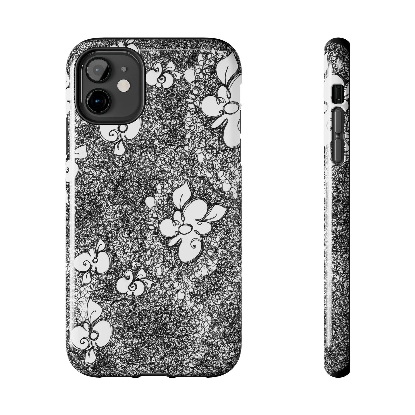 Flower Scribbles Phone Case