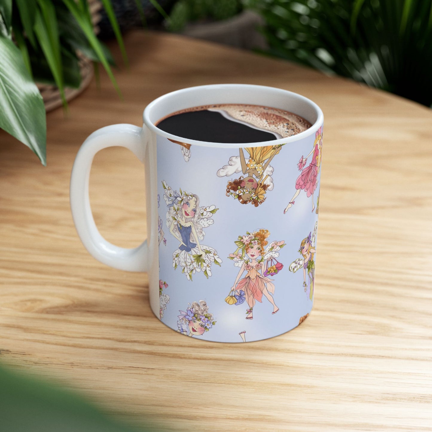 Fairies Afloat Blue Cup