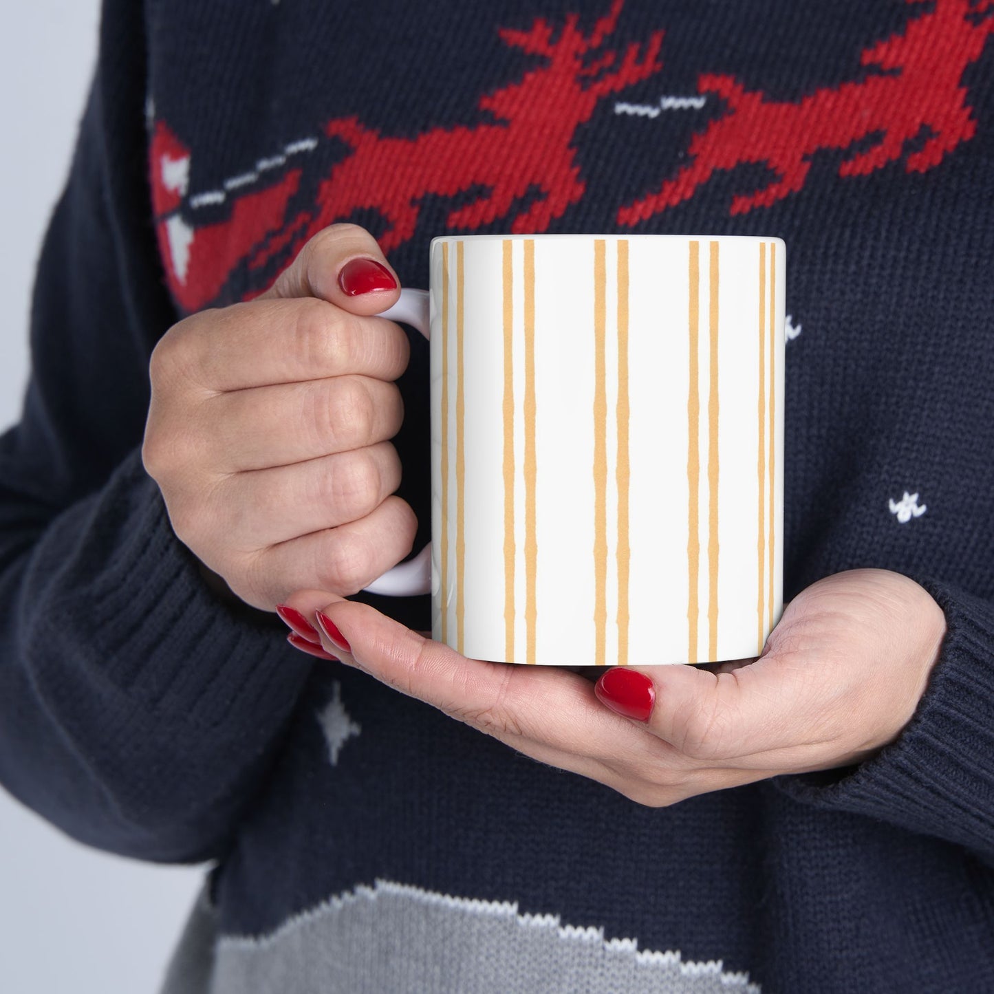 Double Stripe Yellow Cup