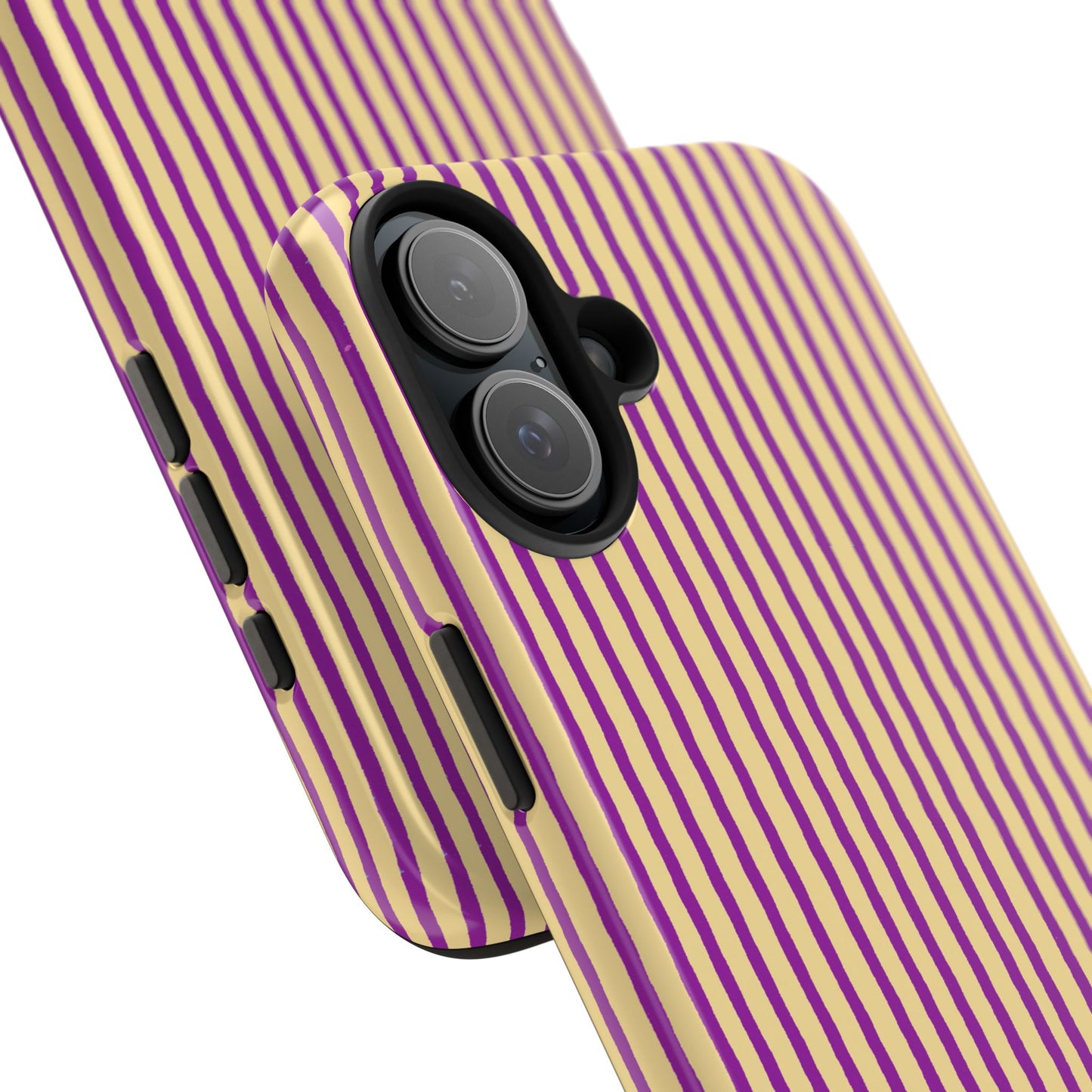 Stripe Yellow / Purple Phone Case