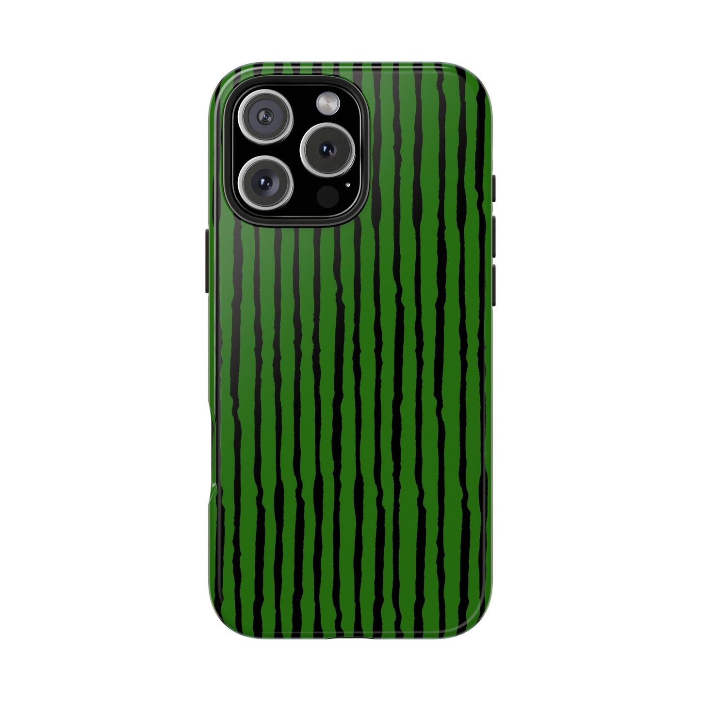 Sorta Stripe Green / Black Phone Case