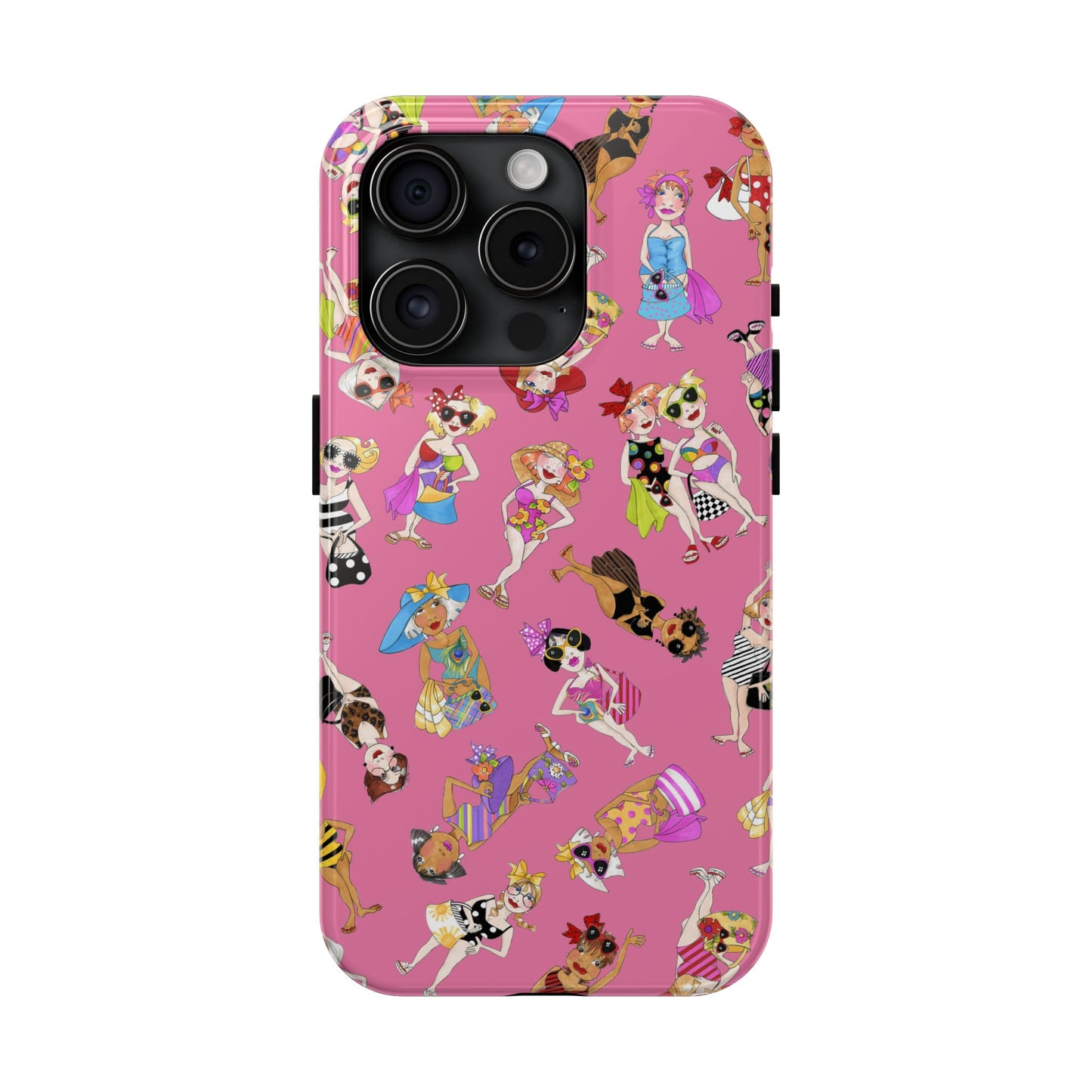 Tossed Beauties Pink Phone Case