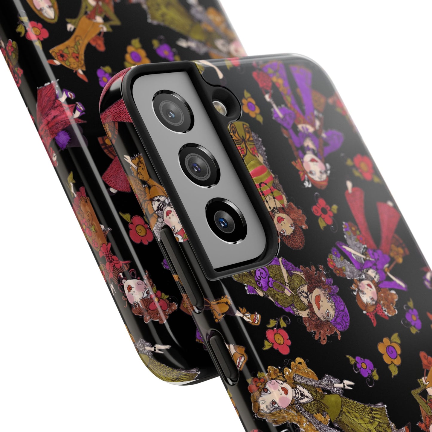 Tossed Gypsies Black Phone Case