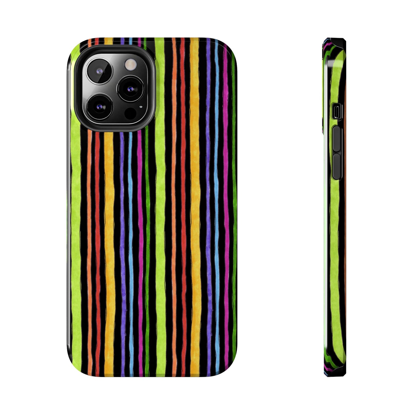 Stripe Fancy Black Phone Case