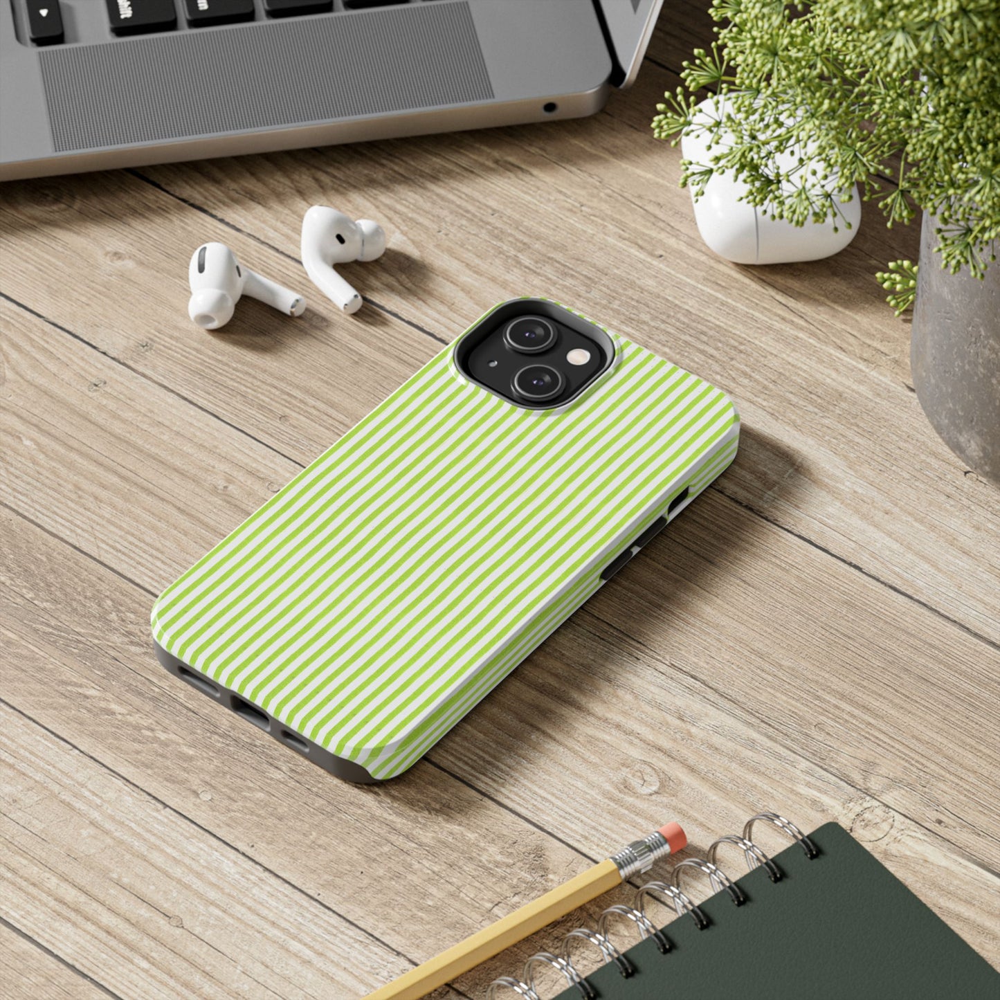 Golf Stripe Lime Phone Case