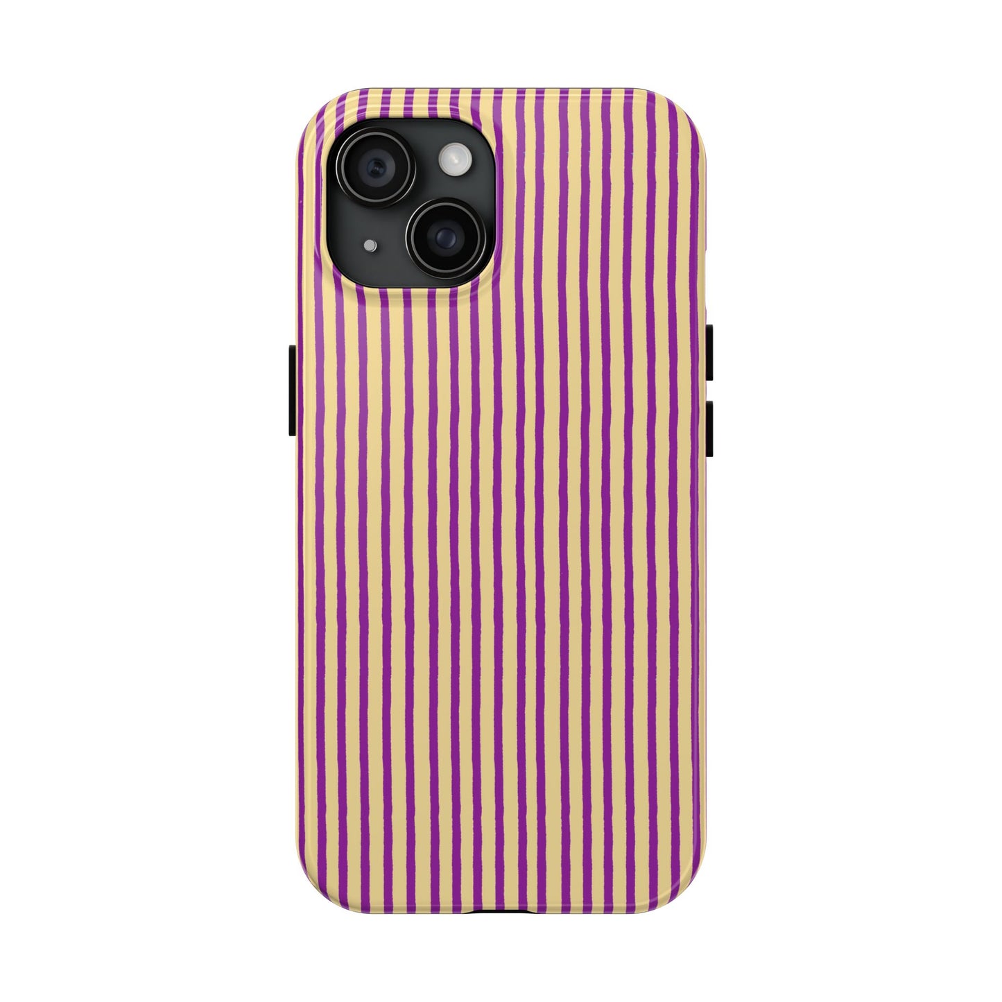 Stripe Yellow / Purple Phone Case