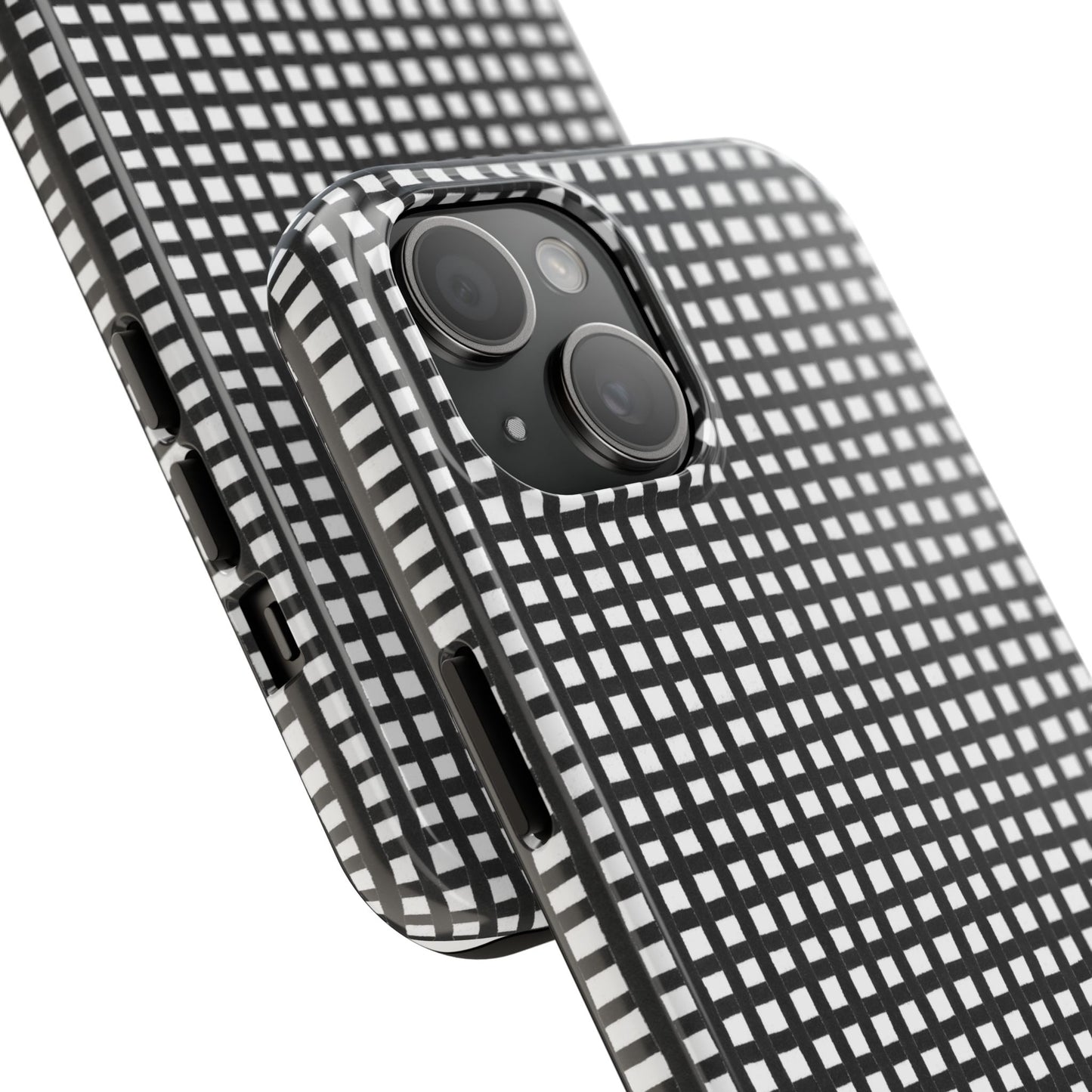 Chipper Check Black / White Phone Case