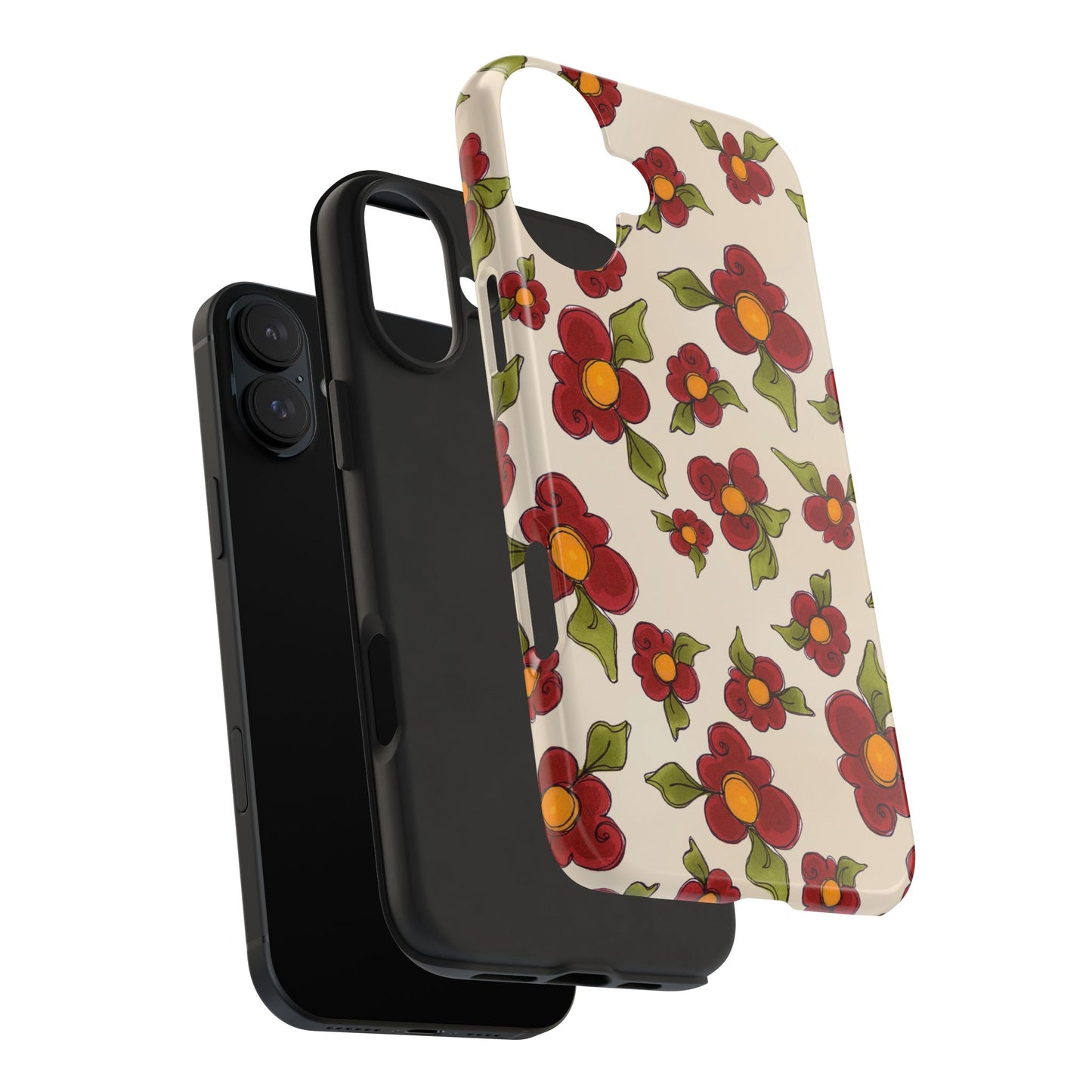 Chili Pepper Daisies Phone Case