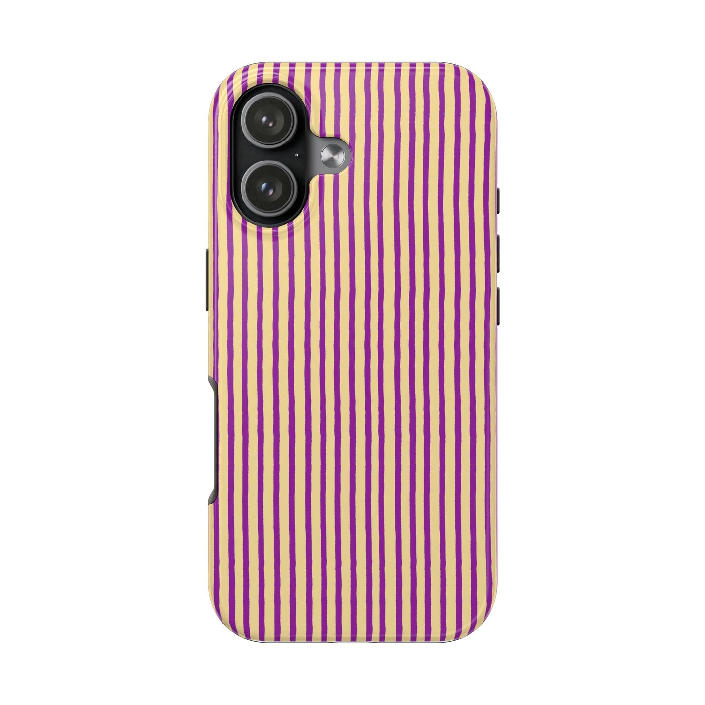 Stripe Yellow / Purple Phone Case