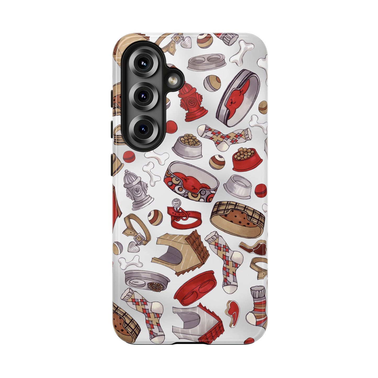 Doggie Stuff Gray Phone Case