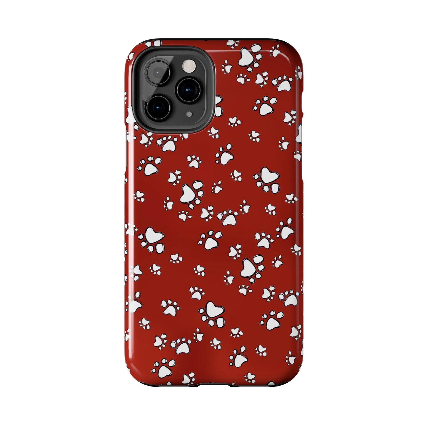 Paw Flakes Red Phone Case