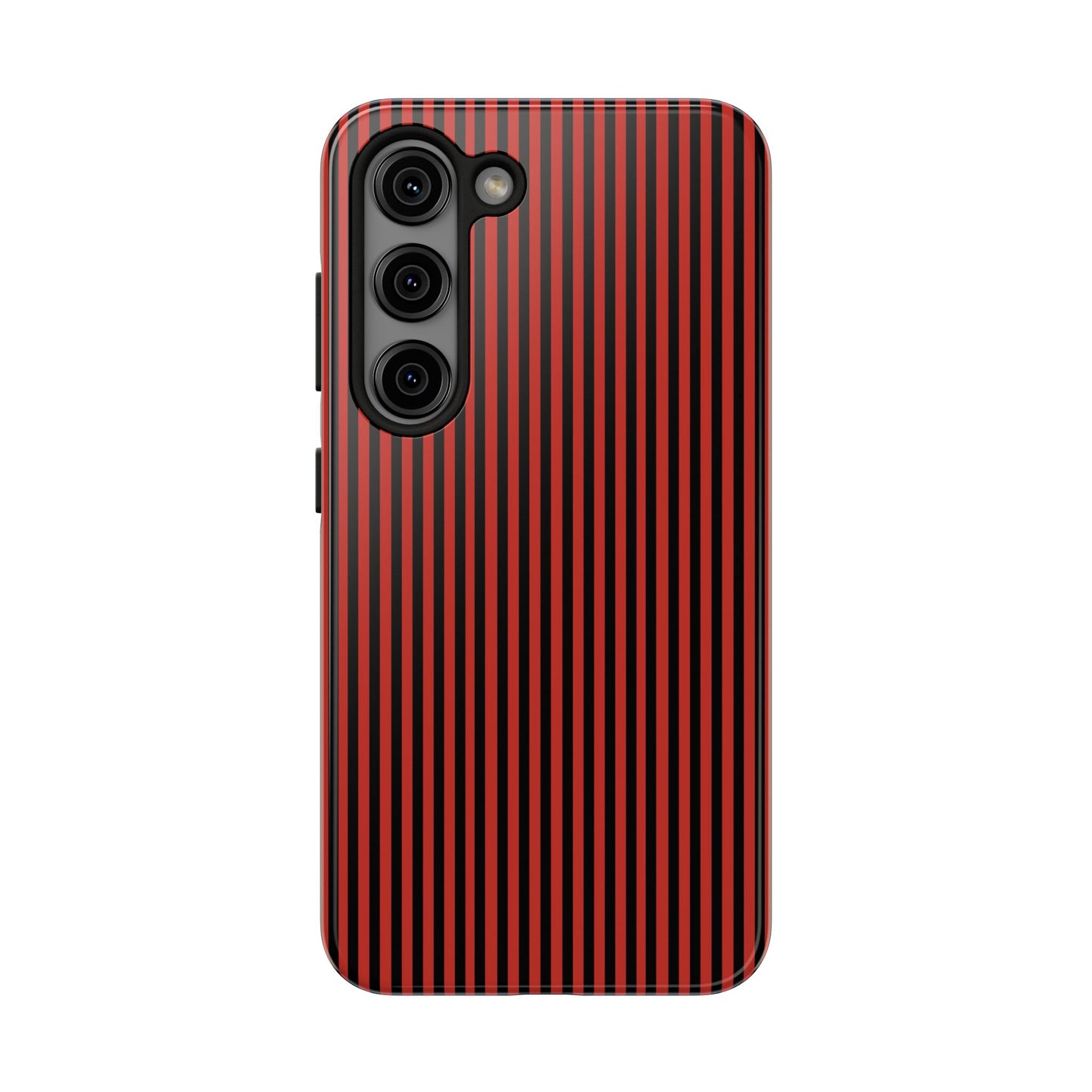 Stripe Red / Black Phone Case