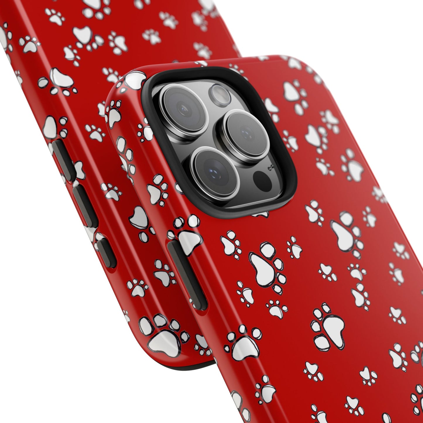 Paw Flakes Red Phone Case
