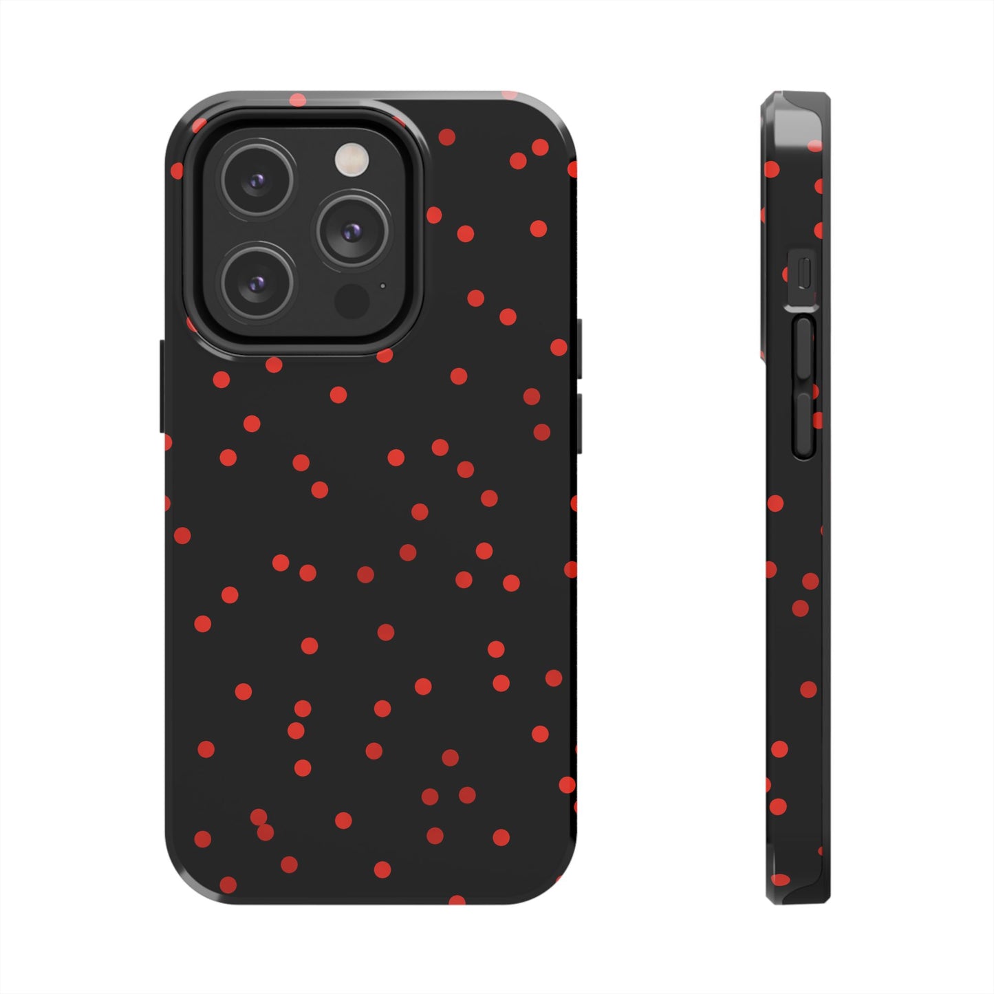 Space Dots Black / Red Phone Case
