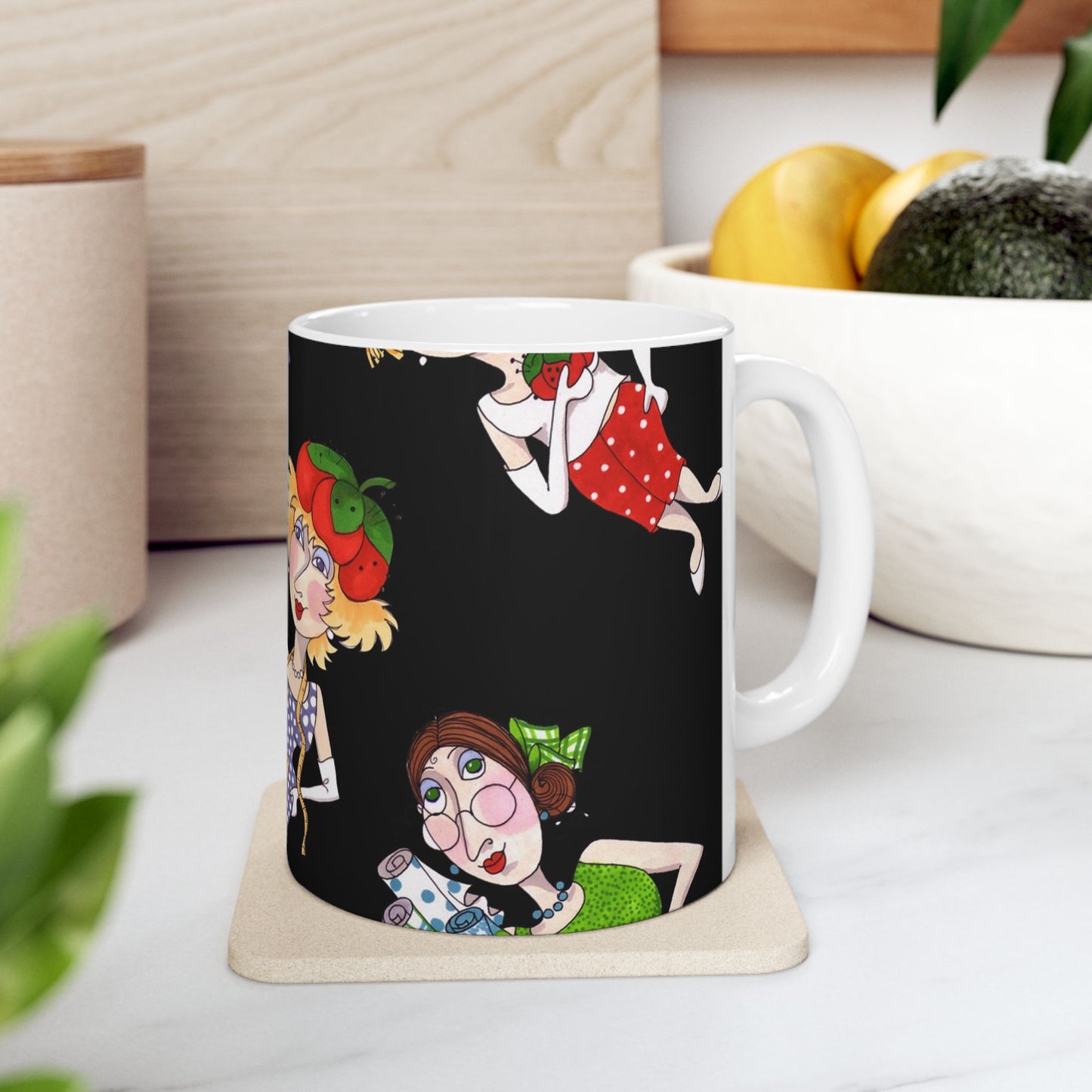 Fun Ladies Tossed Black Cup