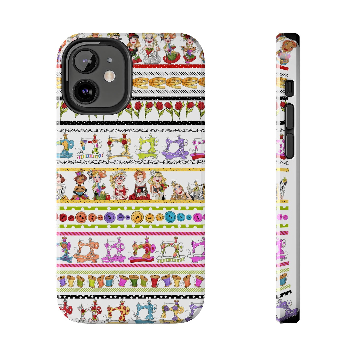 Curious Border White Phone Case