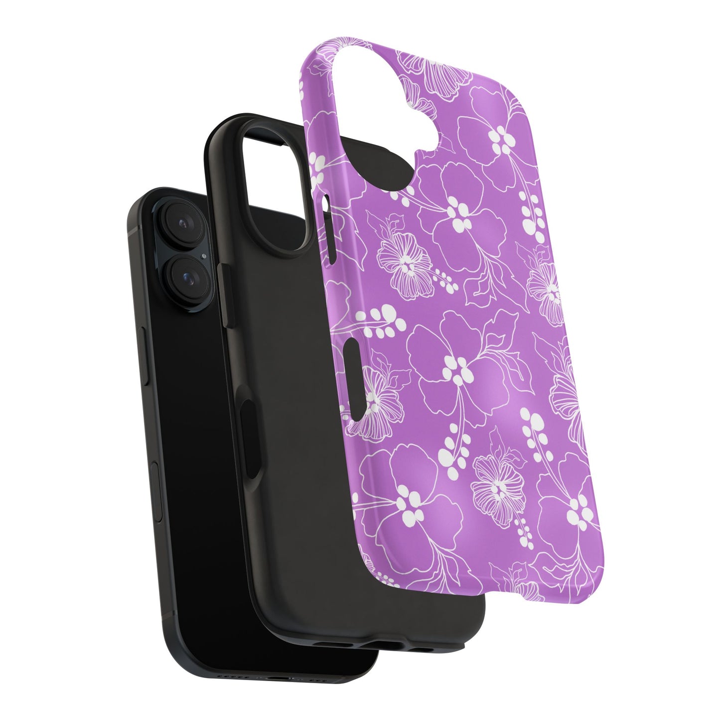 Lacey Hibiscus Orchid Phone Case