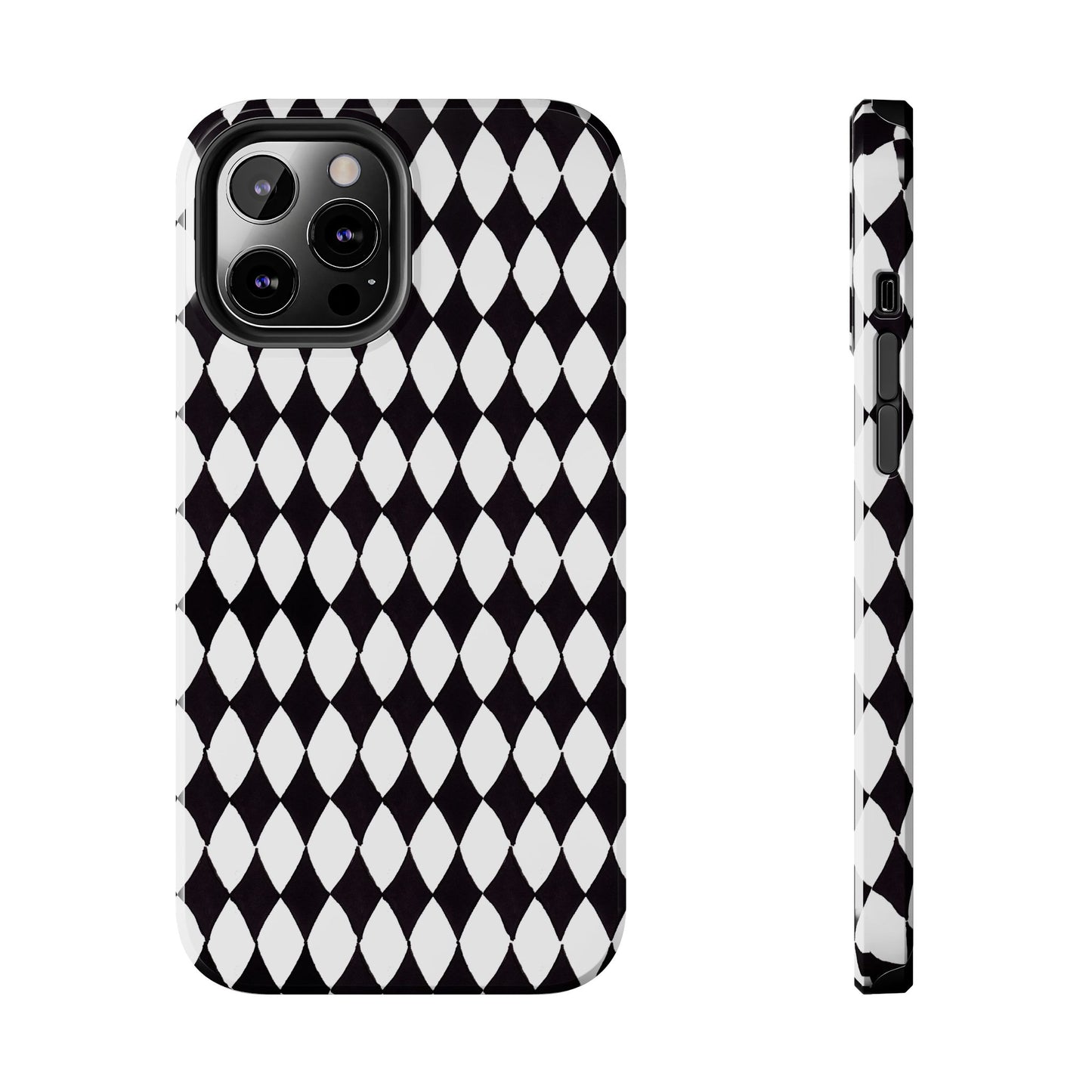 Diamond White / Black Phone Case