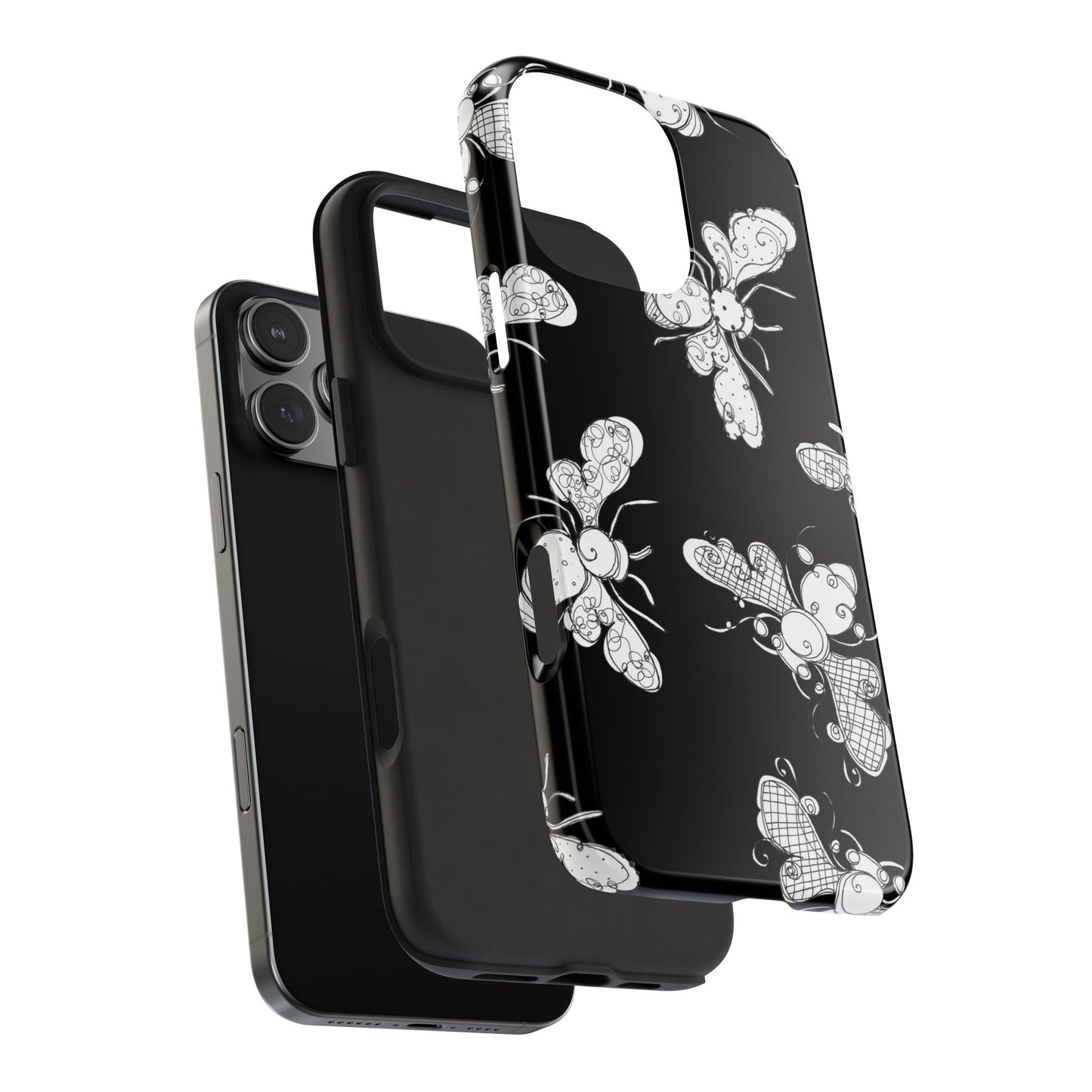 Busy Bee Black Phone Case