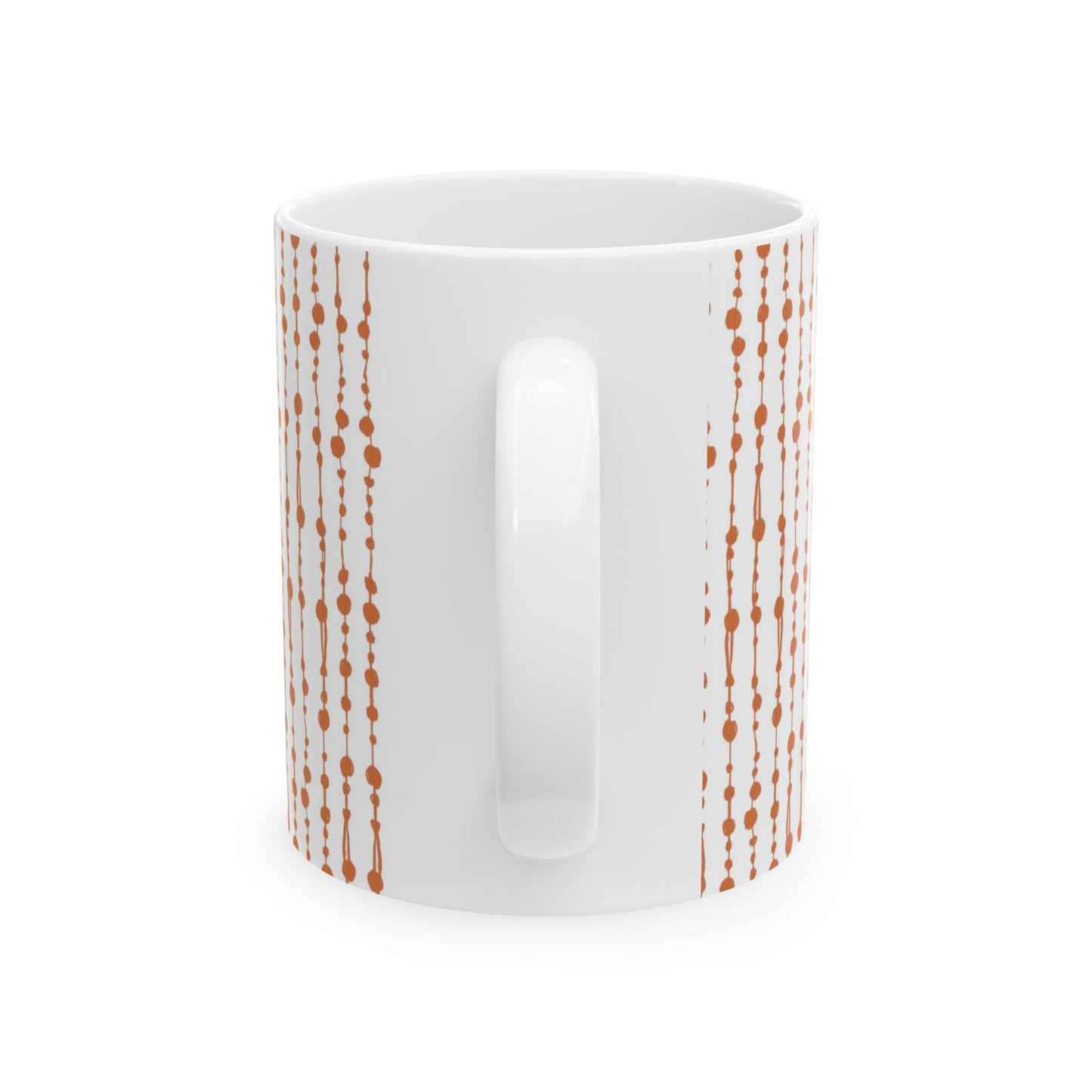 Beaded Curtain White / Bronze Cup
