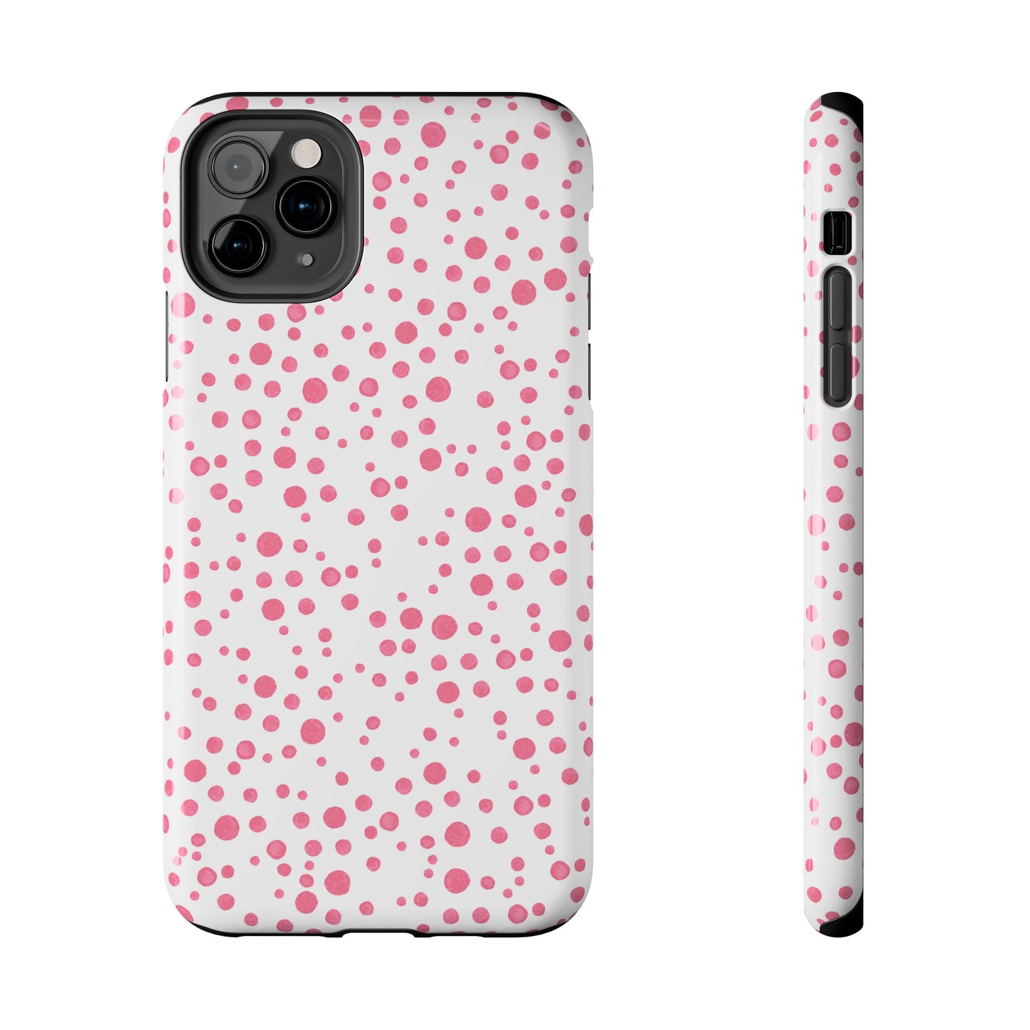 Balloon Dots White / Pink Phone Case