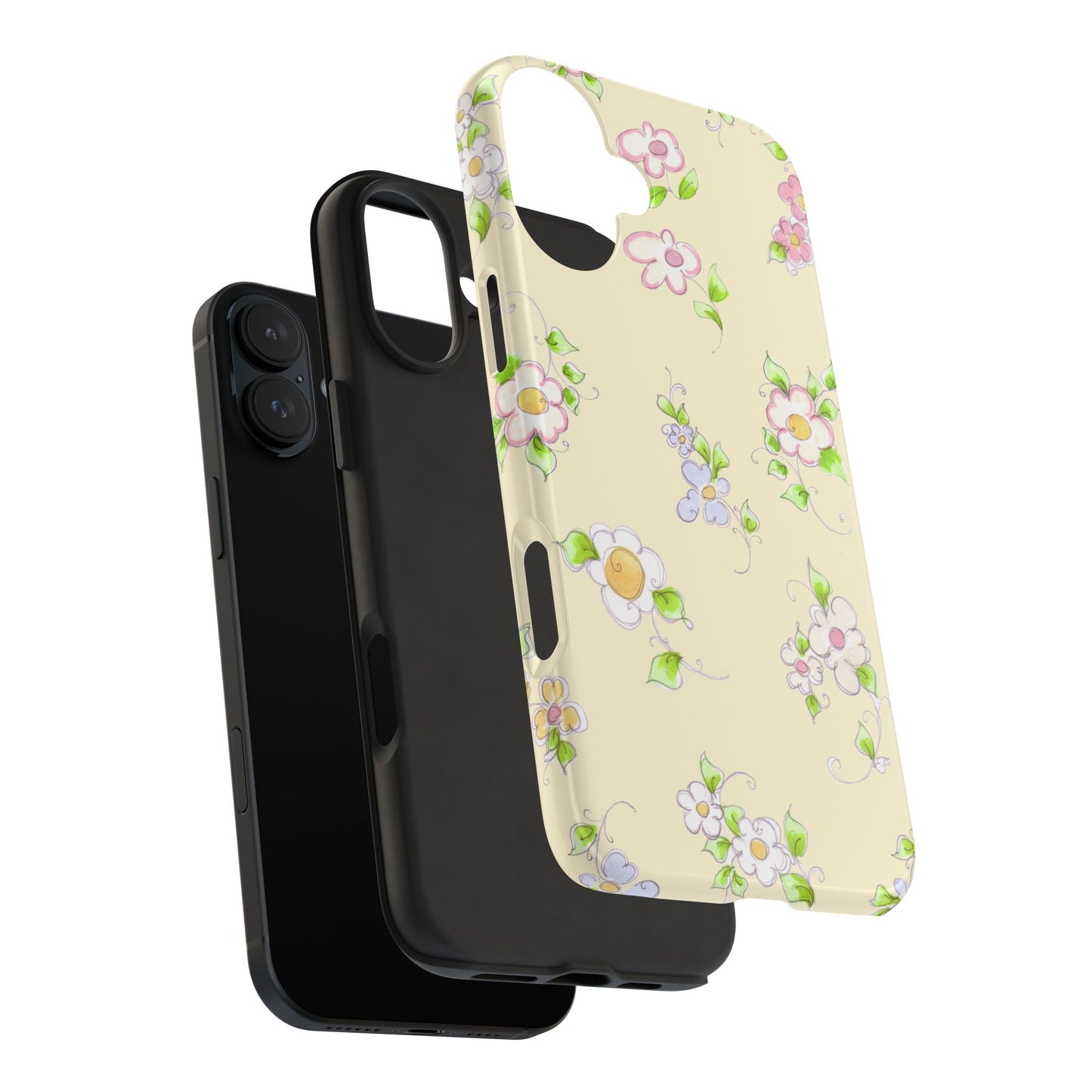 Precious Posies Yellow Phone Case