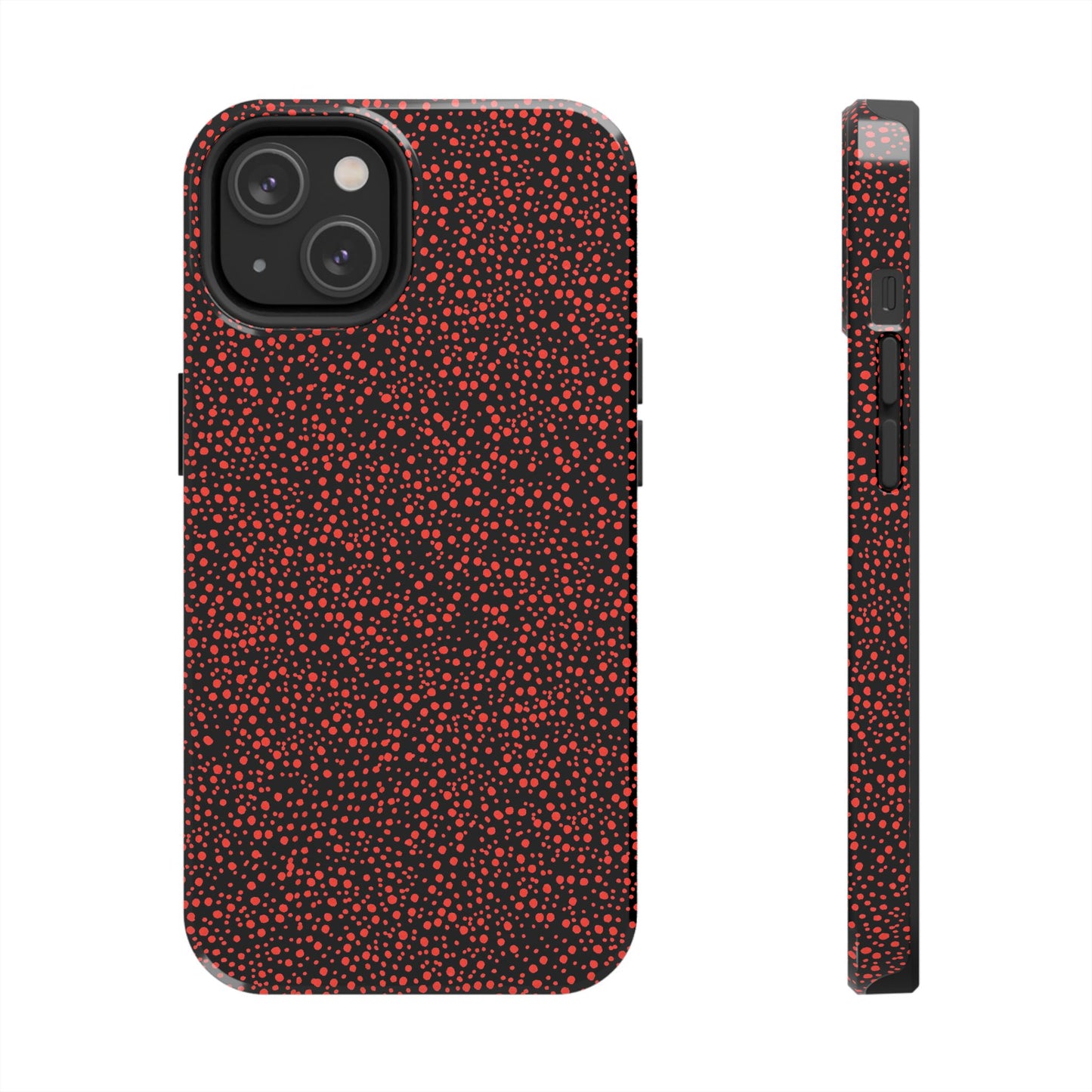 Confetti Red / Black Phone Case