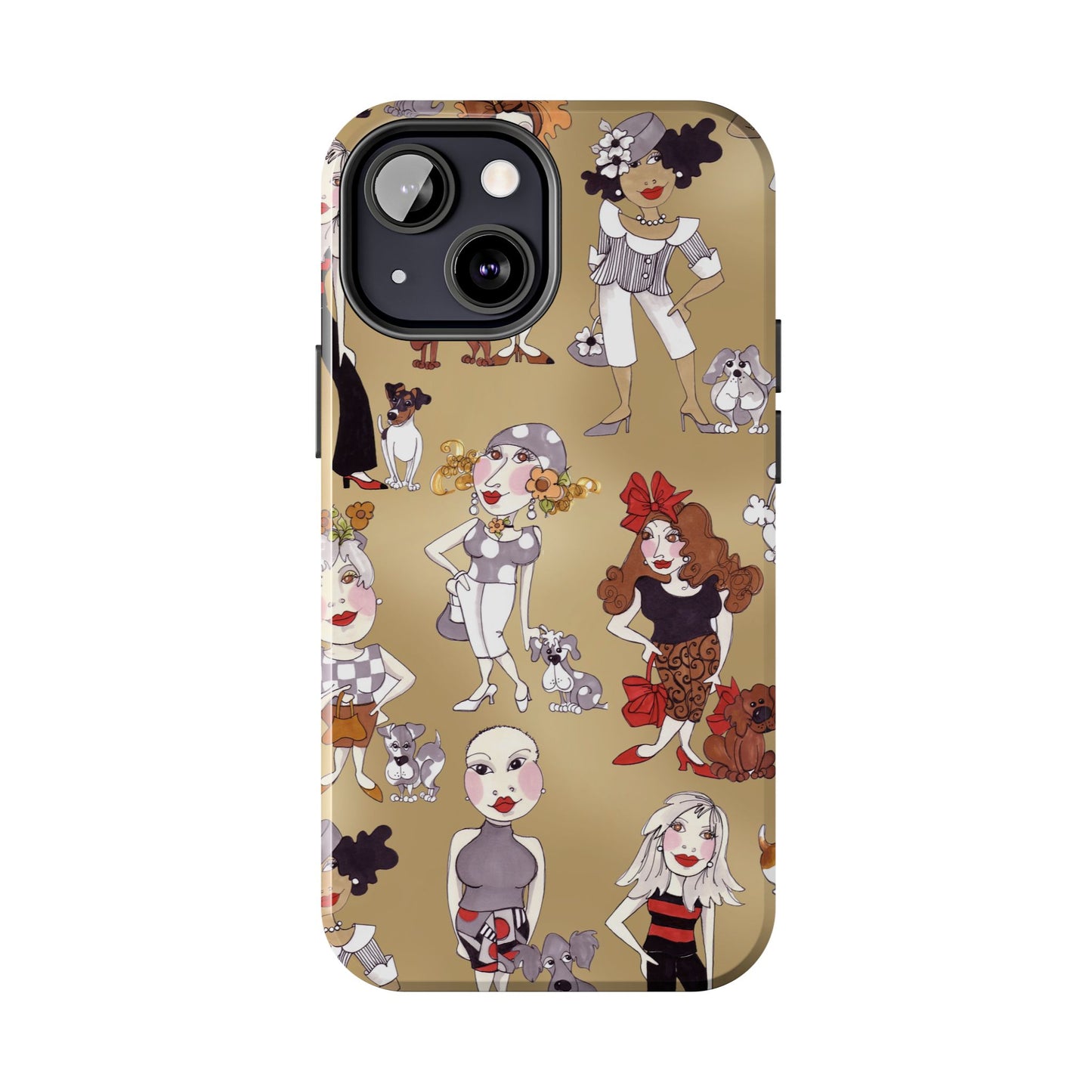 Dog Ladies Tan Phone Case