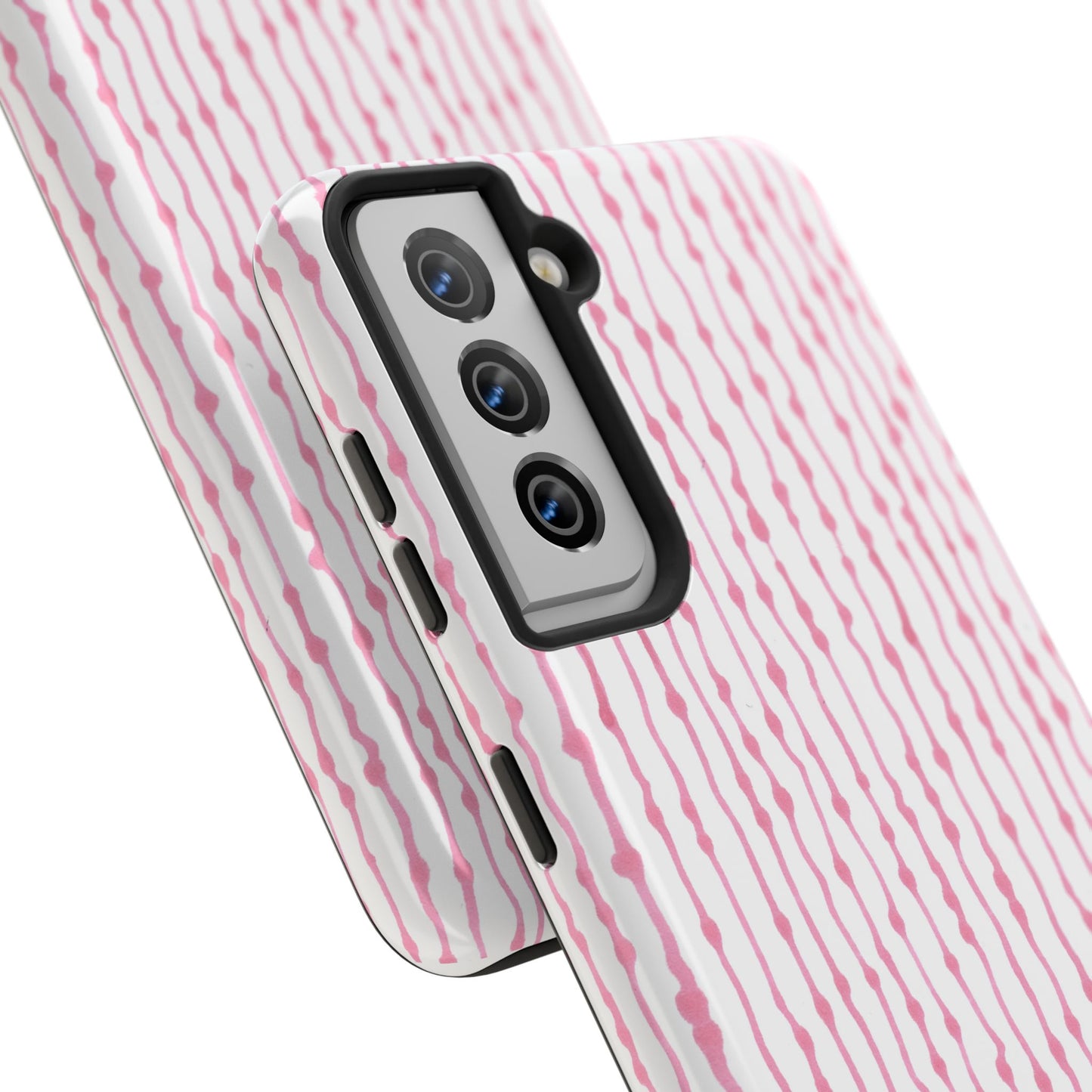 Faux Seersucker White / Pink Phone Case