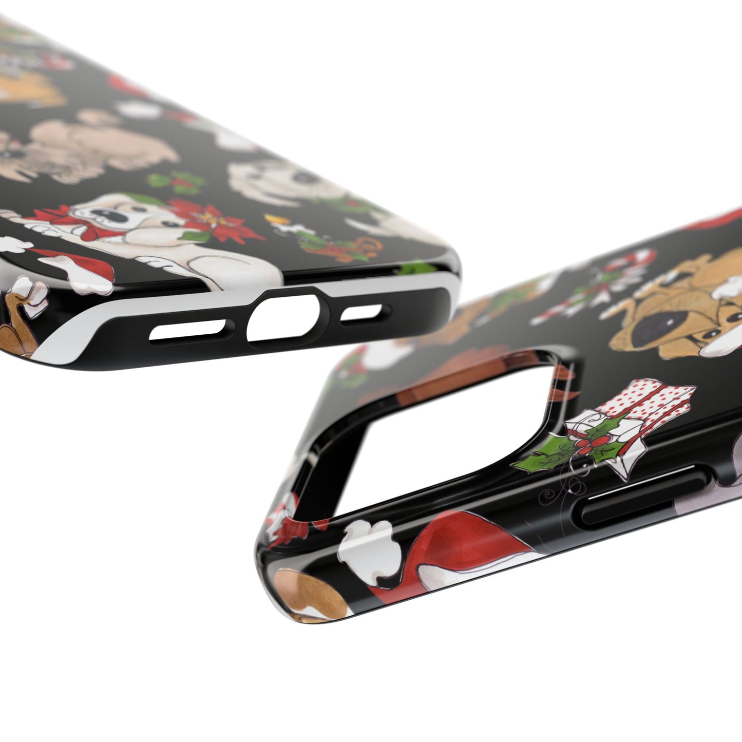 Doggie Toss Black Phone Case